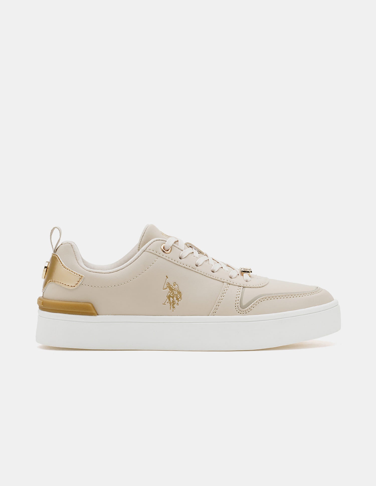 Women Arya 3.0 Low Top Sneakers Beige - U.S. Polo Assn. India | Large