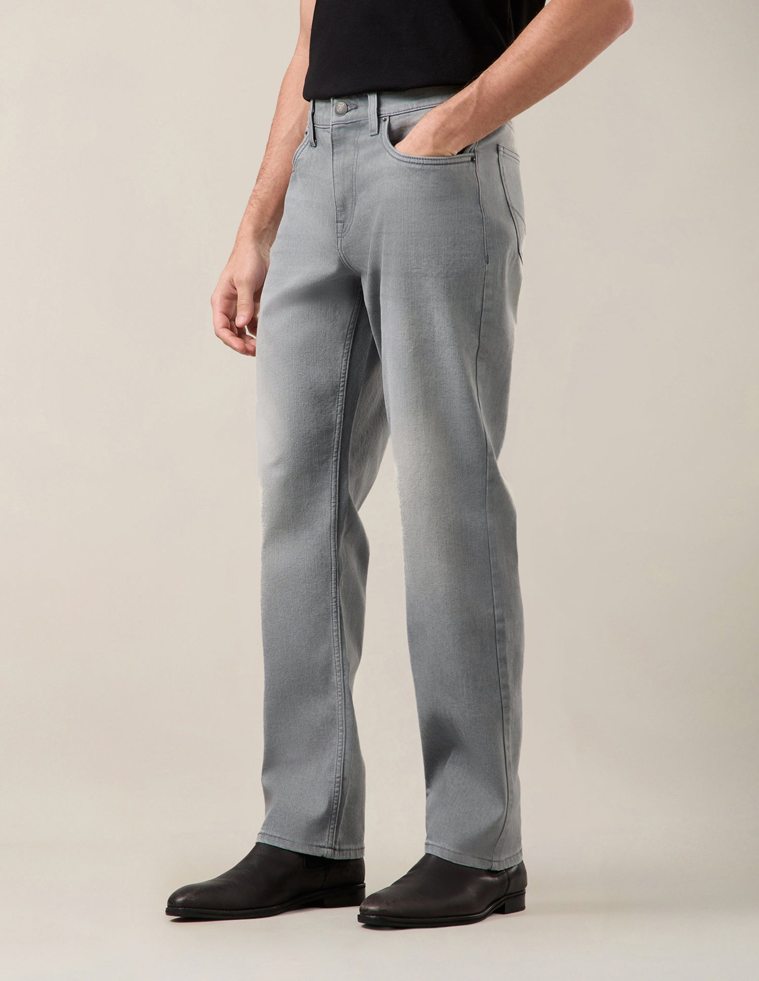 Shawn Relaxed Fit Grey Jeans Grey - U.S. Polo Assn. India | Large