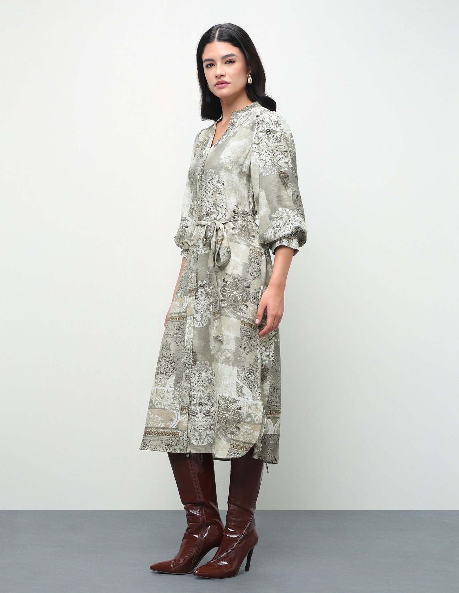 All-Over Printed Regular Fit Shirt Dress Multicolour - U.S. Polo Assn. India | Large