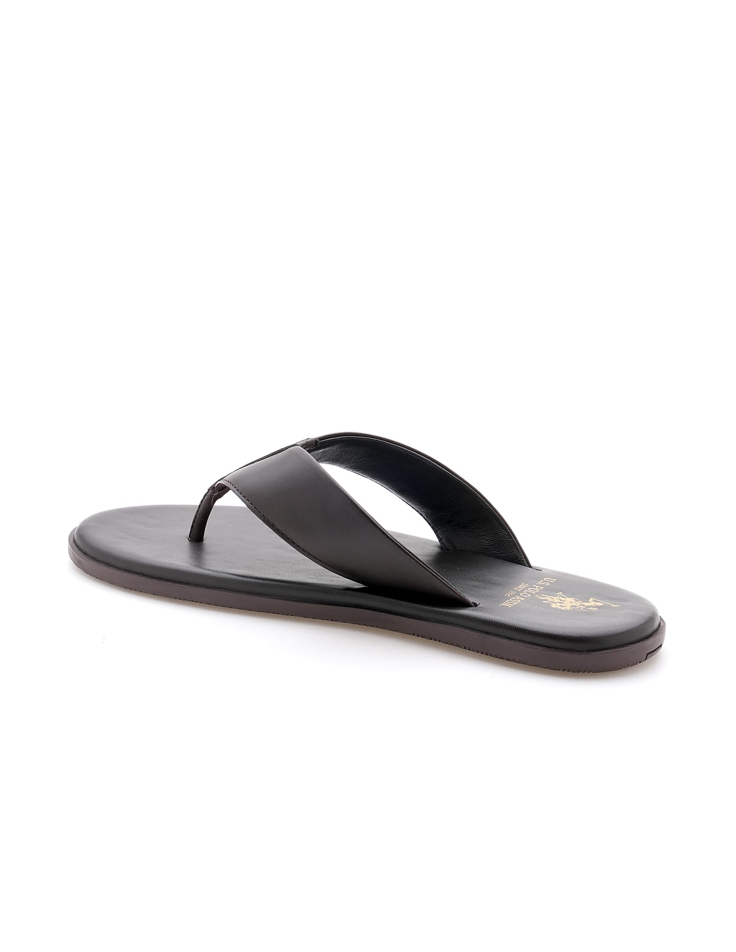 Men Broad Strap Hendrik Flip Flops Brown - U.S. Polo Assn. India | Large