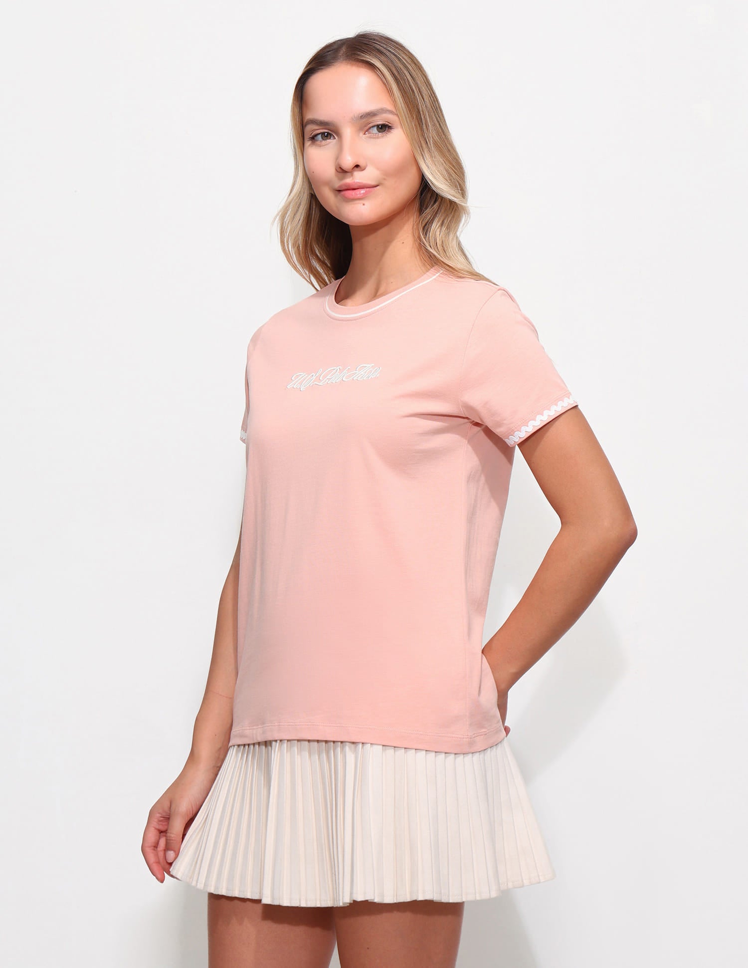 Regular Fit Brand Printed T-Shirt Pink - U.S. Polo Assn. India | Large