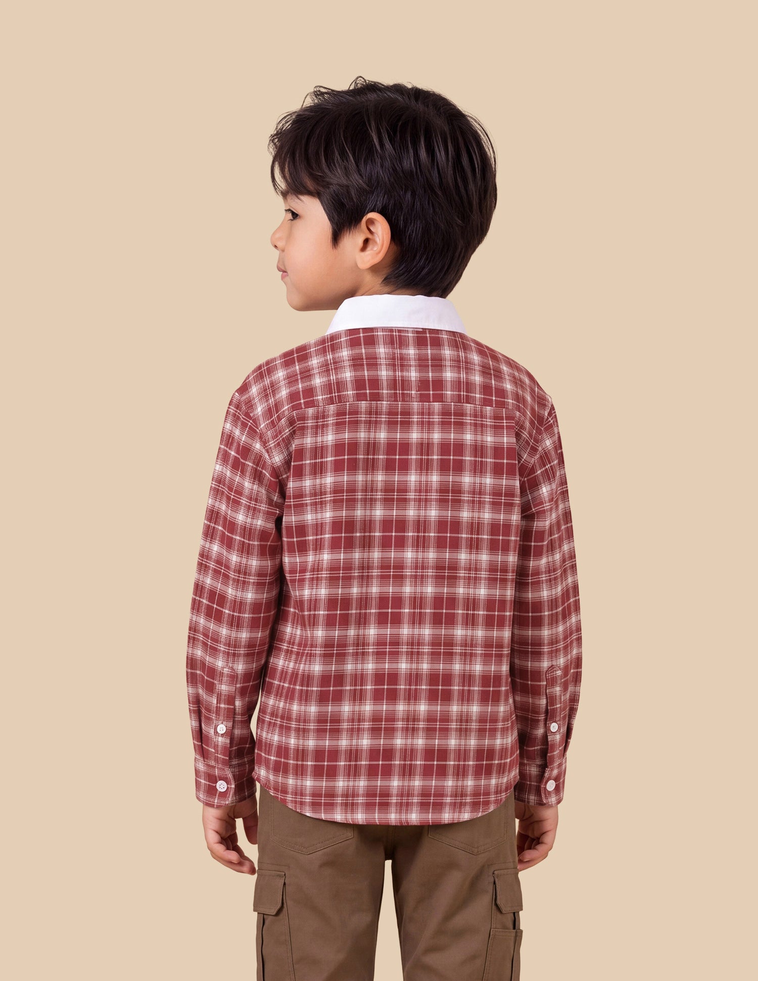 Plaid Checked Regular Fit Shacket Red - U.S. Polo Assn. India | Large