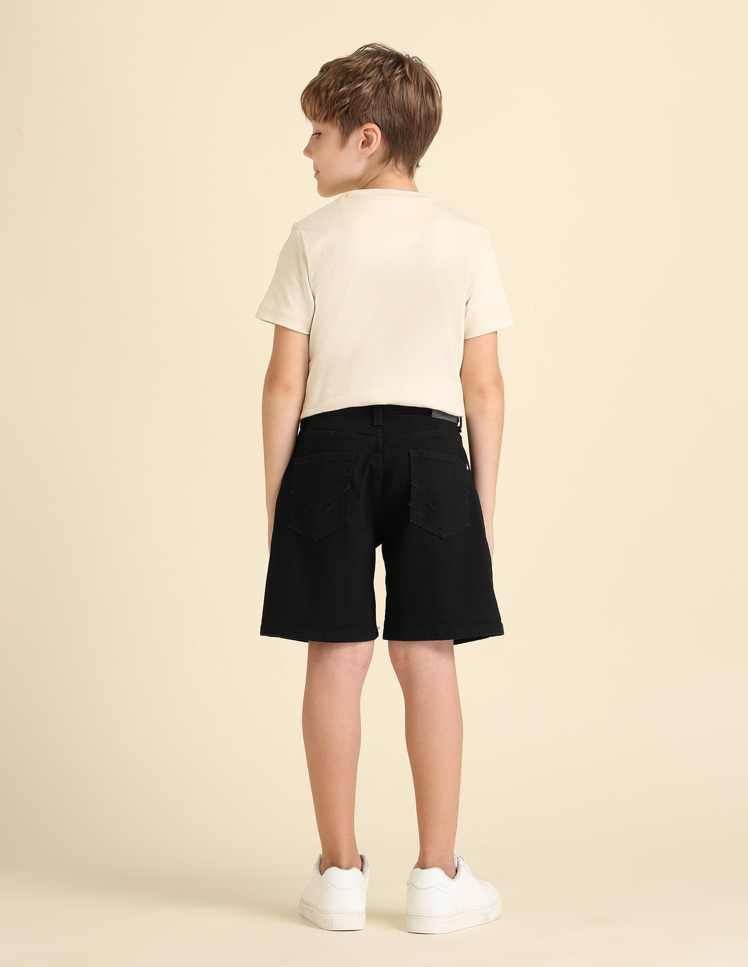 Boys Regular Fit Denim Shorts Black - U.S. POLO ASSN. | Large