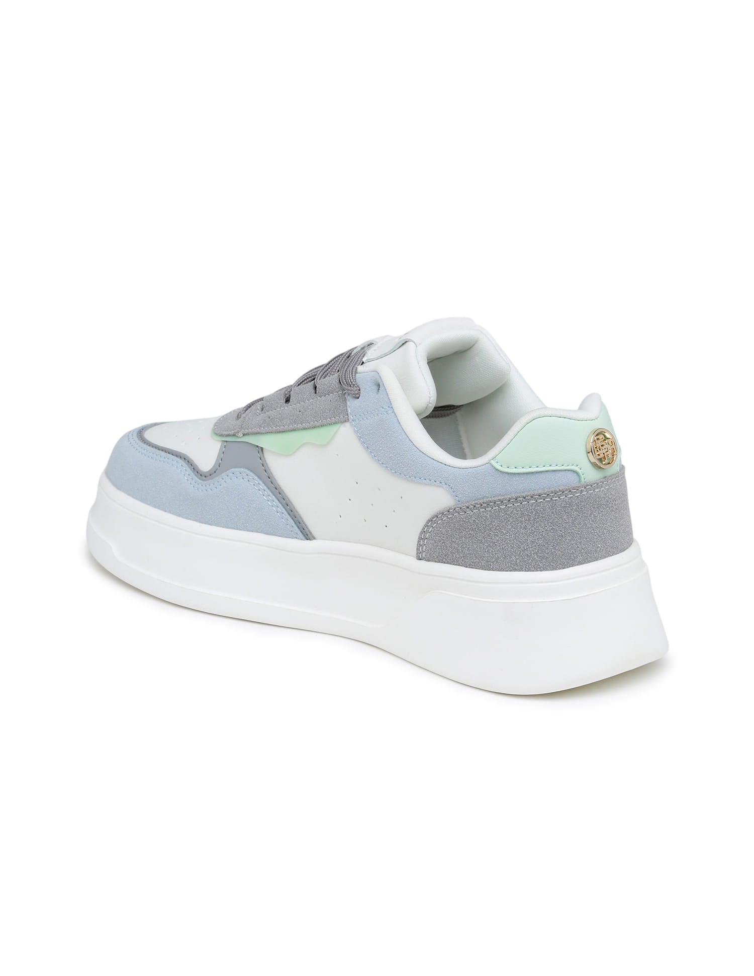 Women Aluna Colourblocked Lace Ups Sneakers Off White - U.S. Polo Assn. India | Large