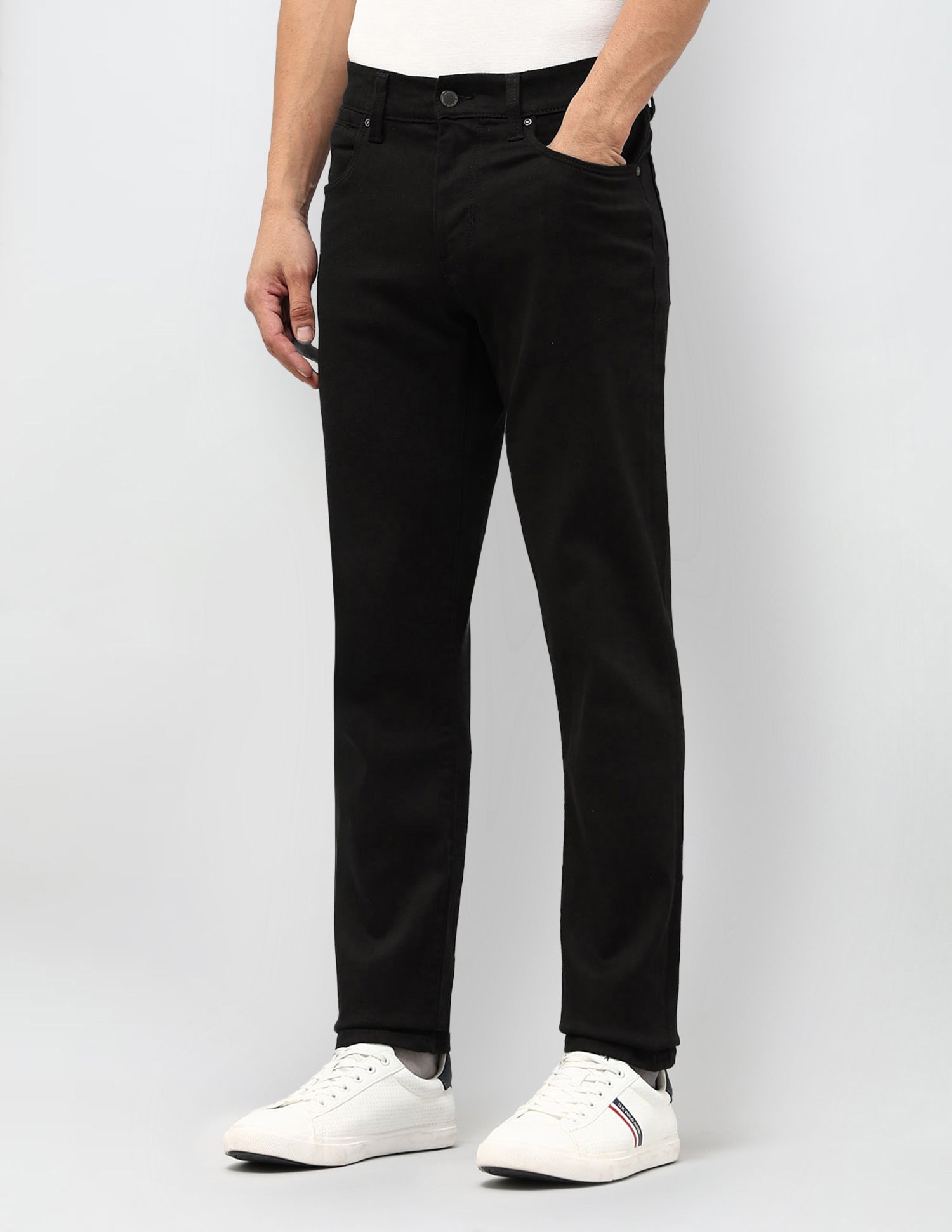 Brandon Slim Tapered Fit Black Jeans Black - U.S. POLO ASSN. | Large