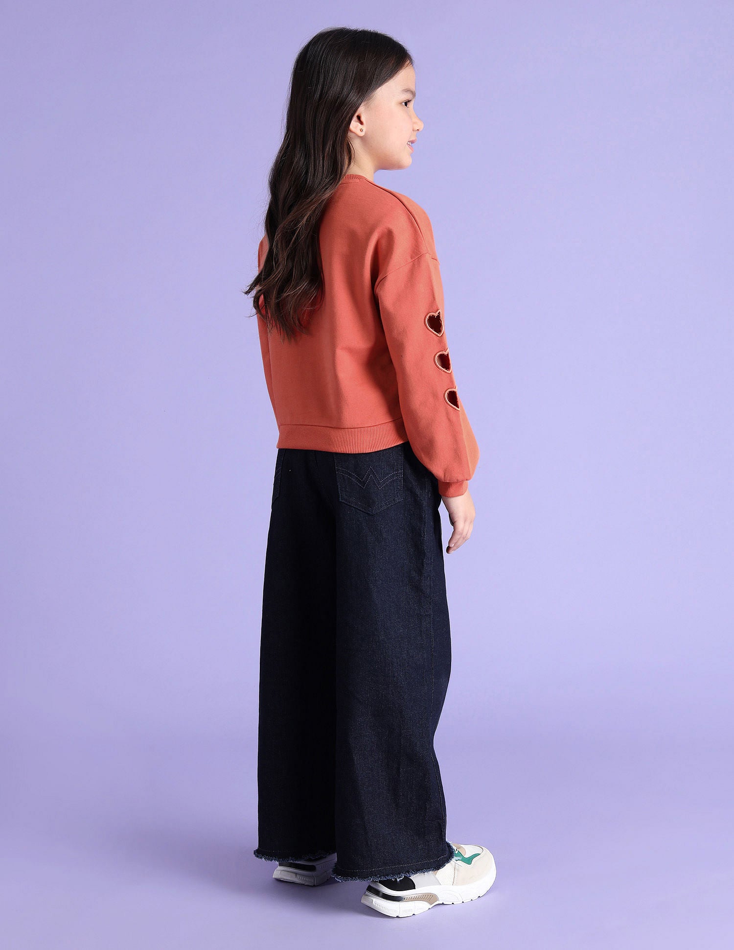 Girls Appliqued Regular Fit Sweatshirt Red - U.S. POLO ASSN. | Large