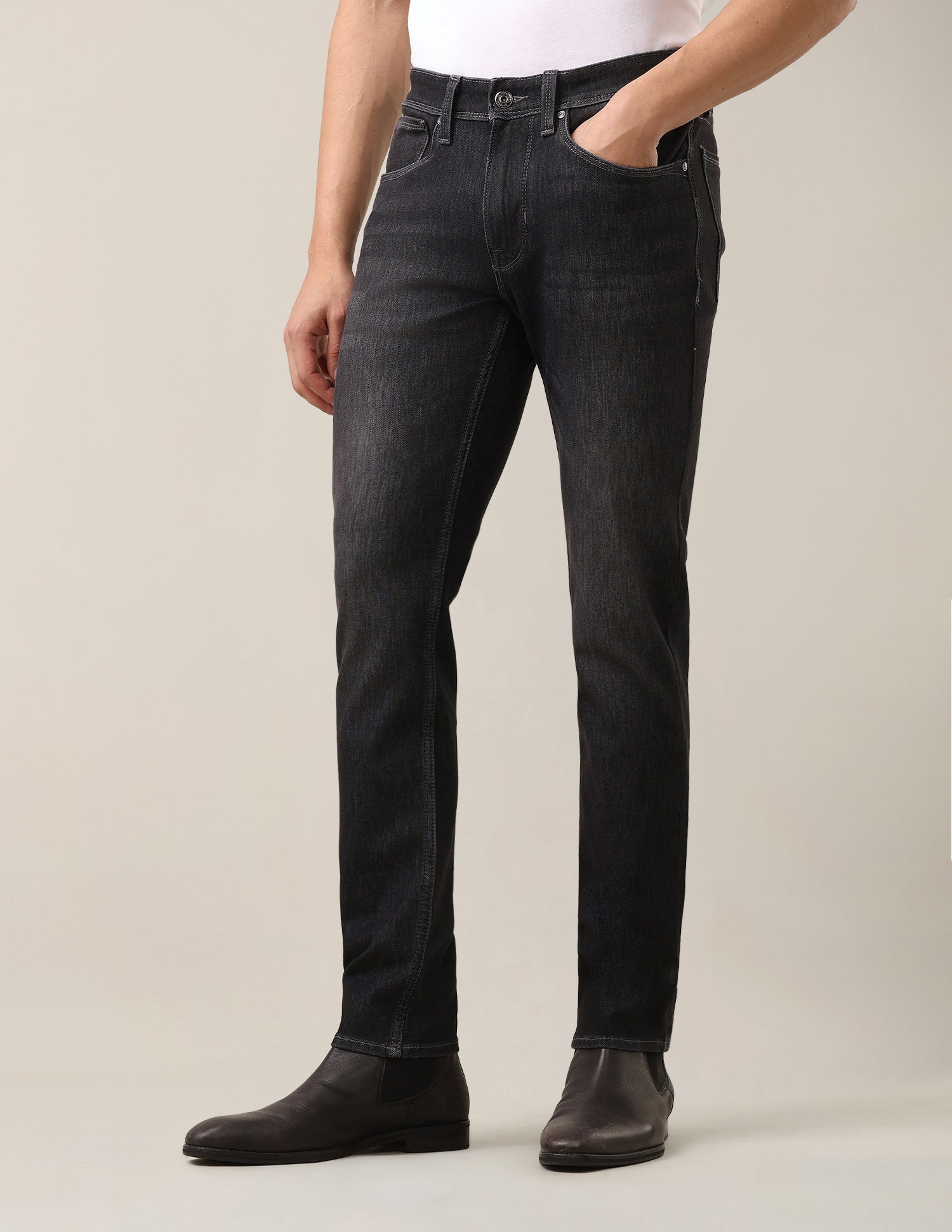 Brandon Slim-Tapered Fit Black Jeans Black - U.S. Polo Assn. India | Large