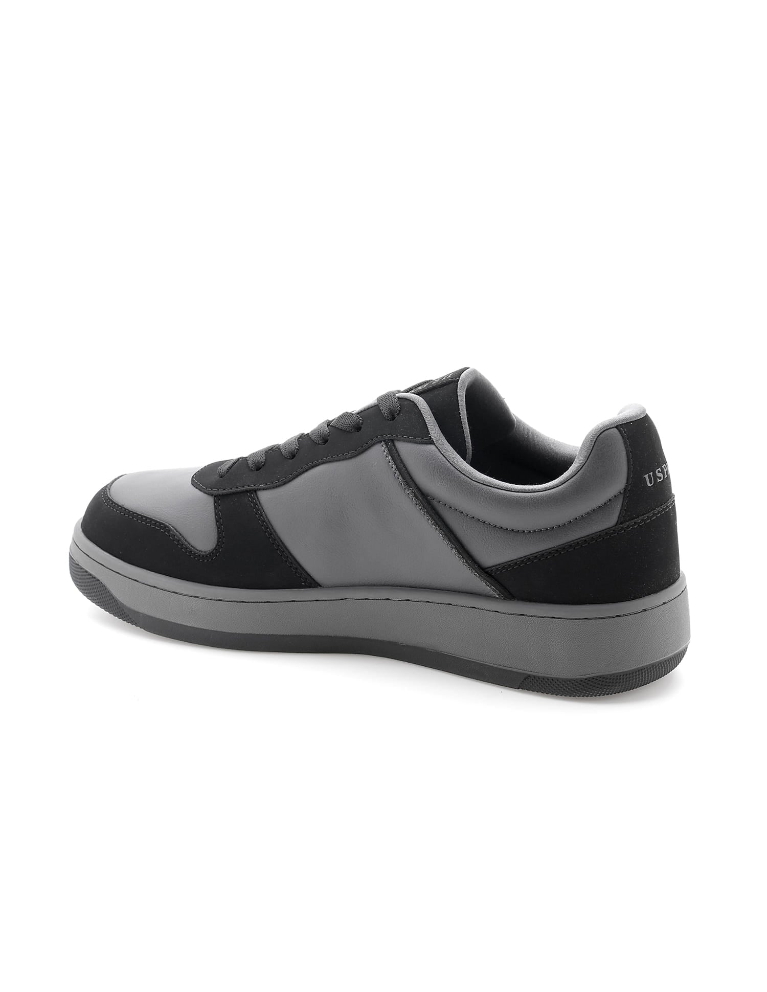 Men Colour Block Jaxon Sneakers Black and Grey - U.S. Polo Assn. India | Large
