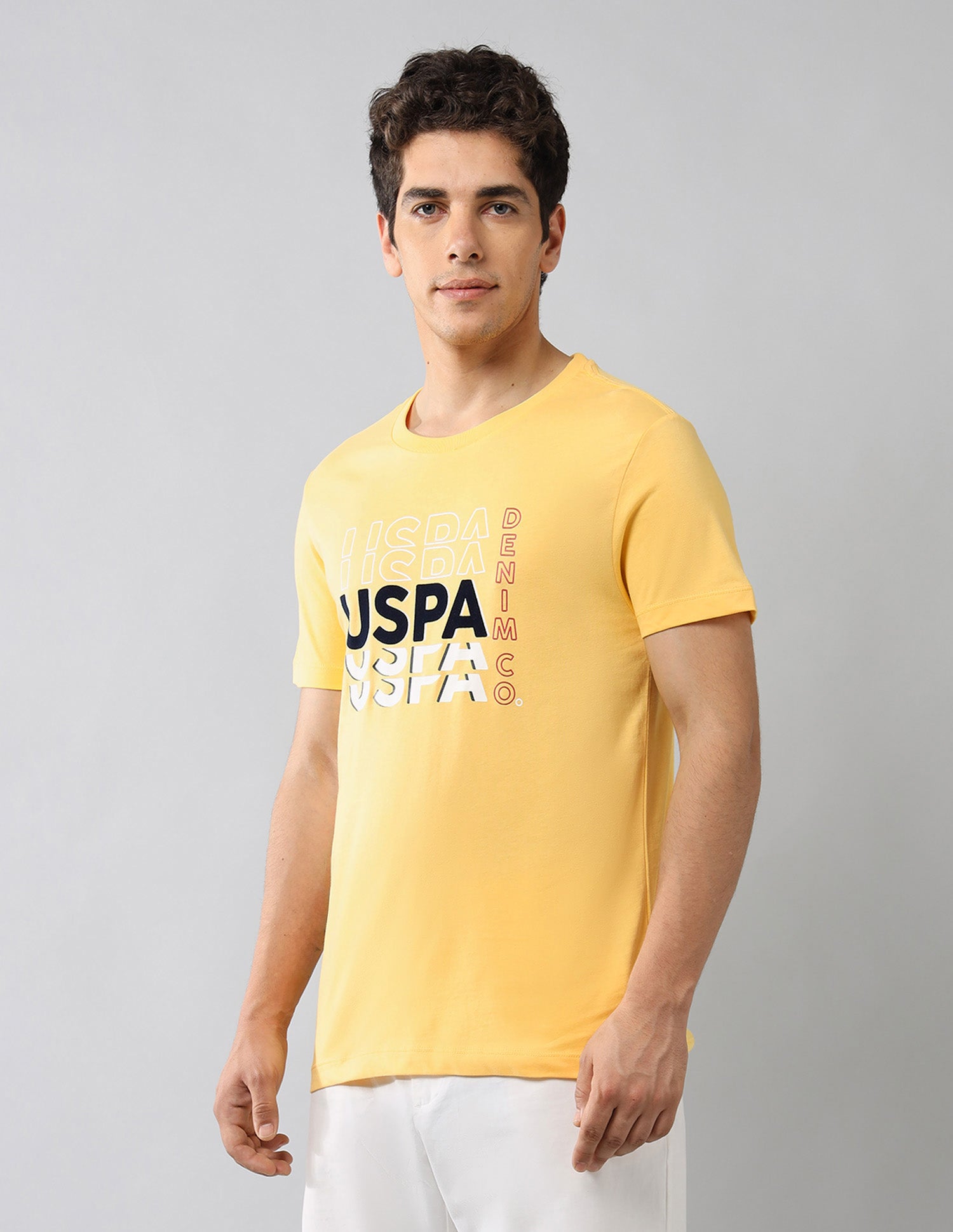 Muscle Fit Americana T-Shirt Yellow - U.S. Polo Assn. India | Large