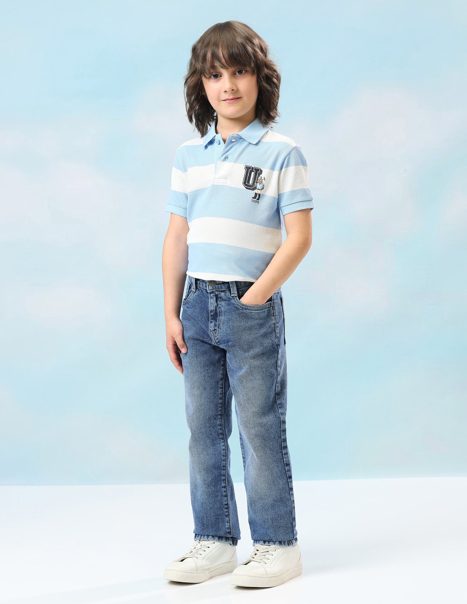 Relaxed Fit Mid Rise Jeans Indigo - U.S. Polo Assn. India | Large