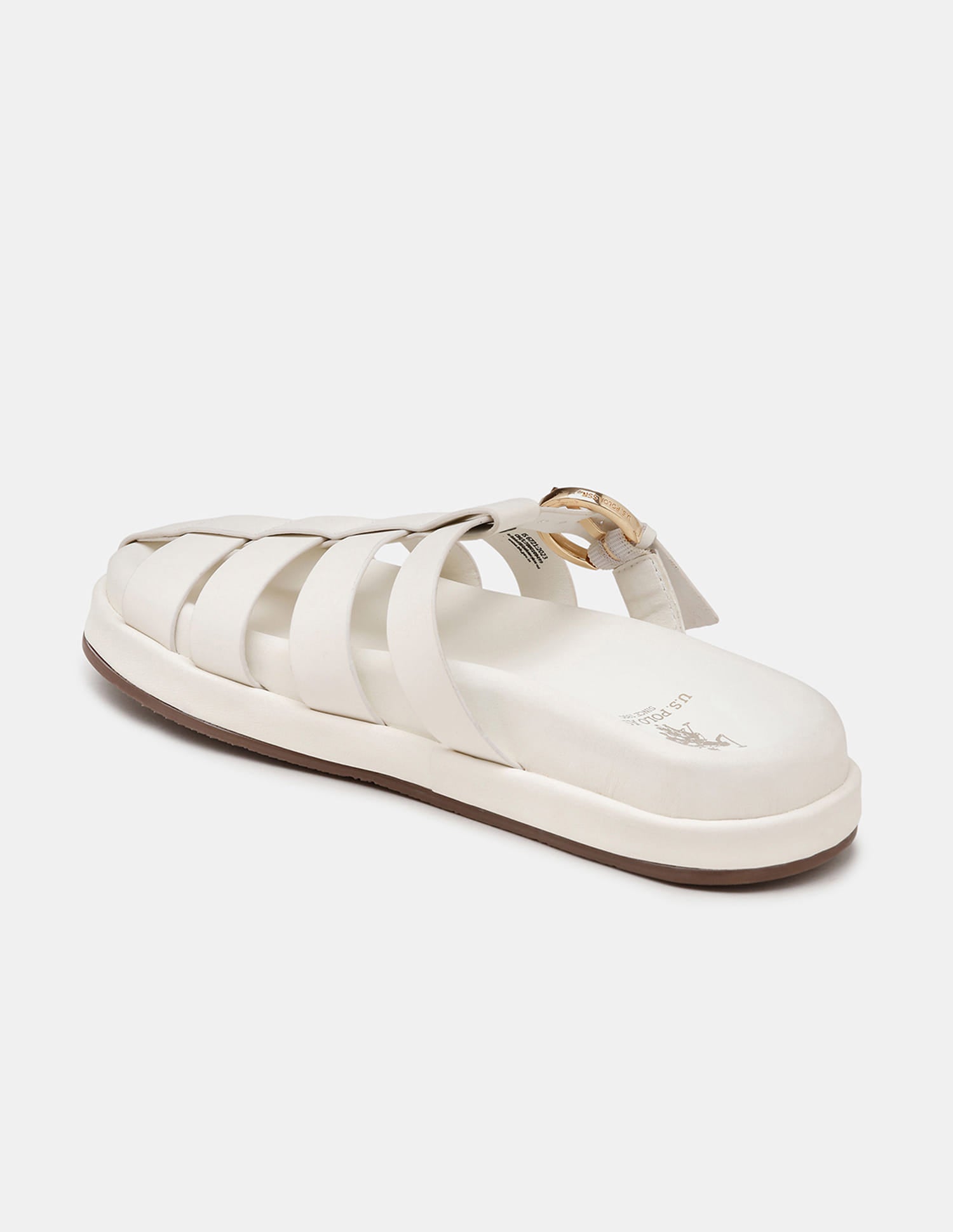 Women Minseo Multi Strap Sandals Off White - U.S. Polo Assn. India | Large