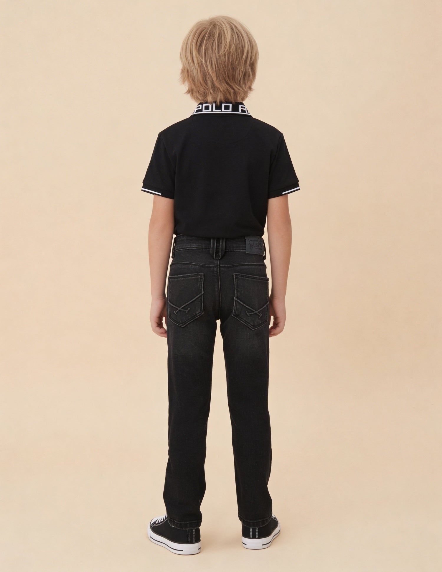 Slim Fit Black Jeans Black - U.S. Polo Assn. India | Large