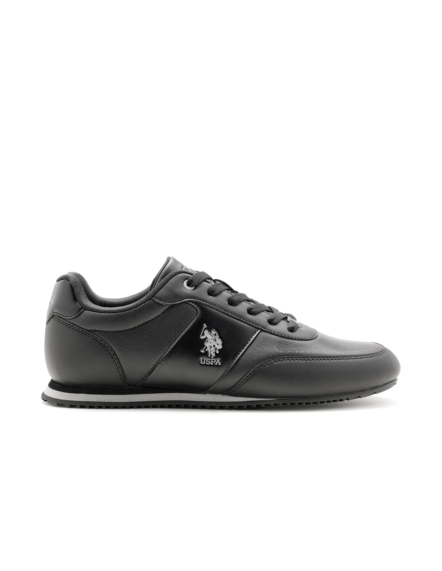 Men Marvin 2.0 Black Work Casuals Lace Up Shoes Black - U.S. Polo Assn. India | Large