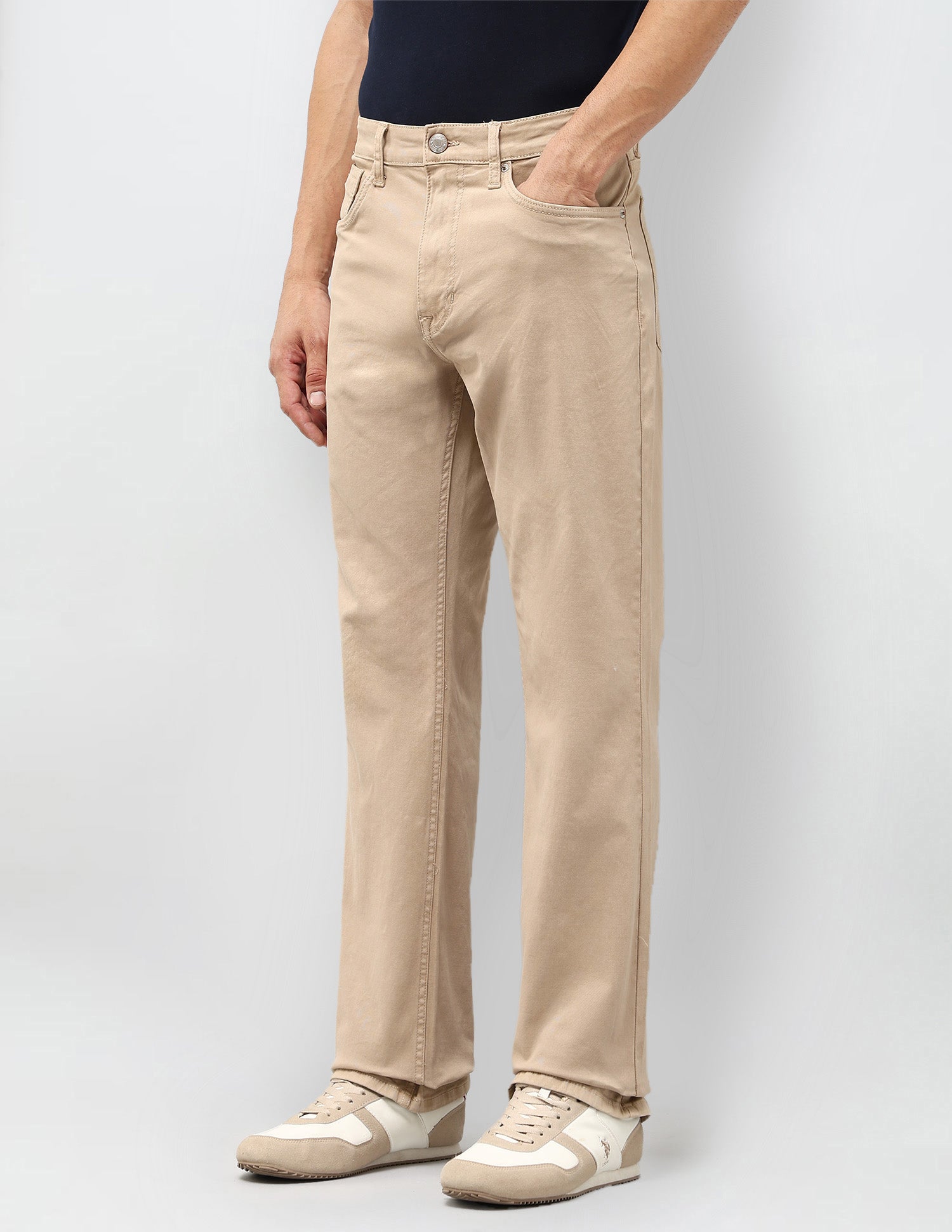 Connor Bootcut Beige Jeans Beige - U.S. POLO ASSN. | Large