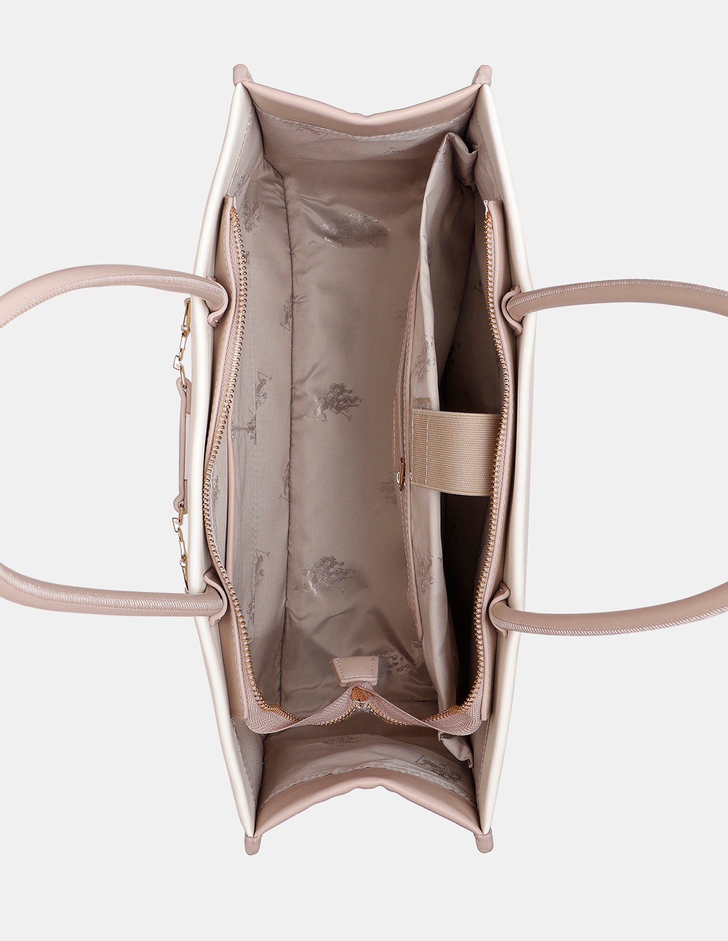 Women Aubrey Colour Blocked Tote Bag Nude - U.S. POLO ASSN. | Large