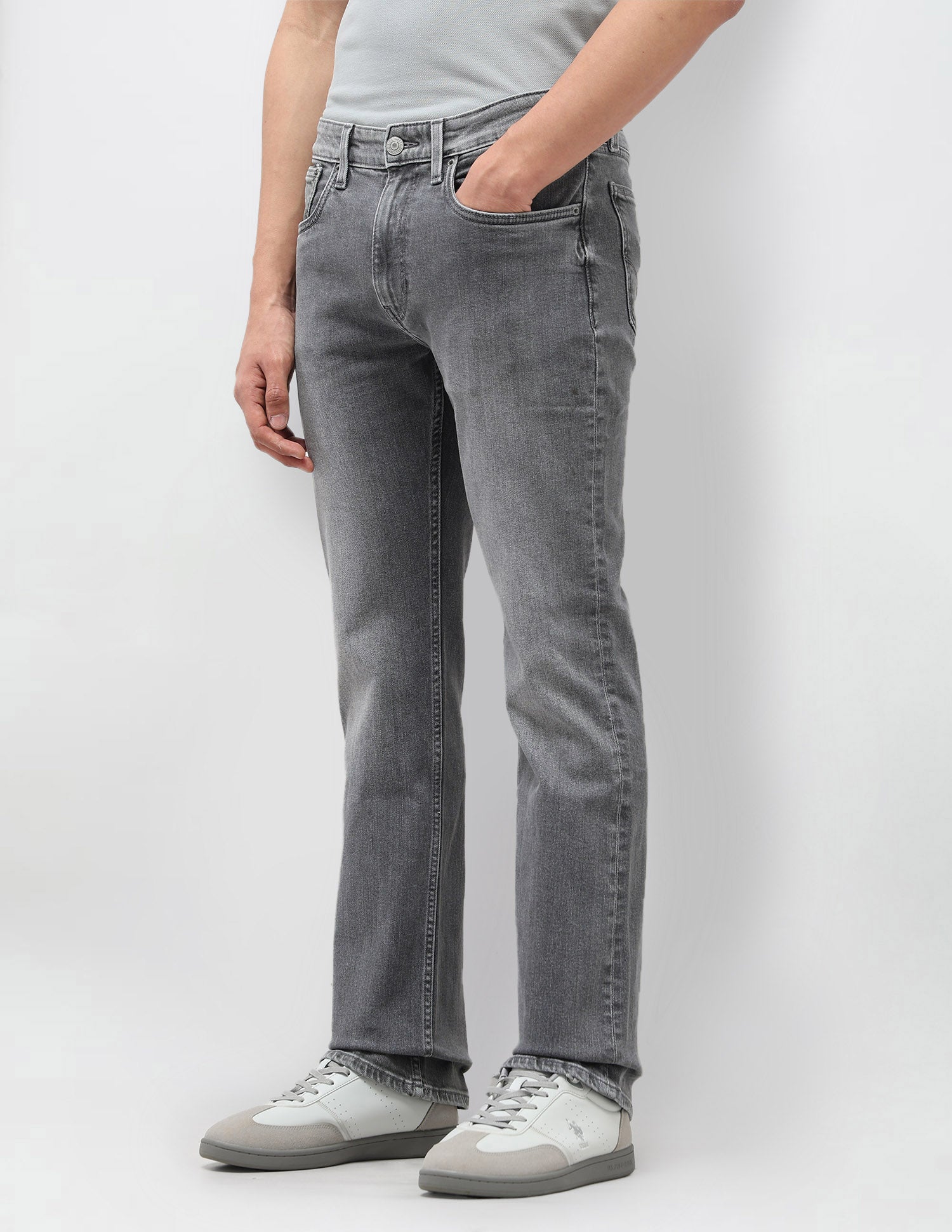 Connor Bootcut Grey Jeans Grey - U.S. POLO ASSN. | Large