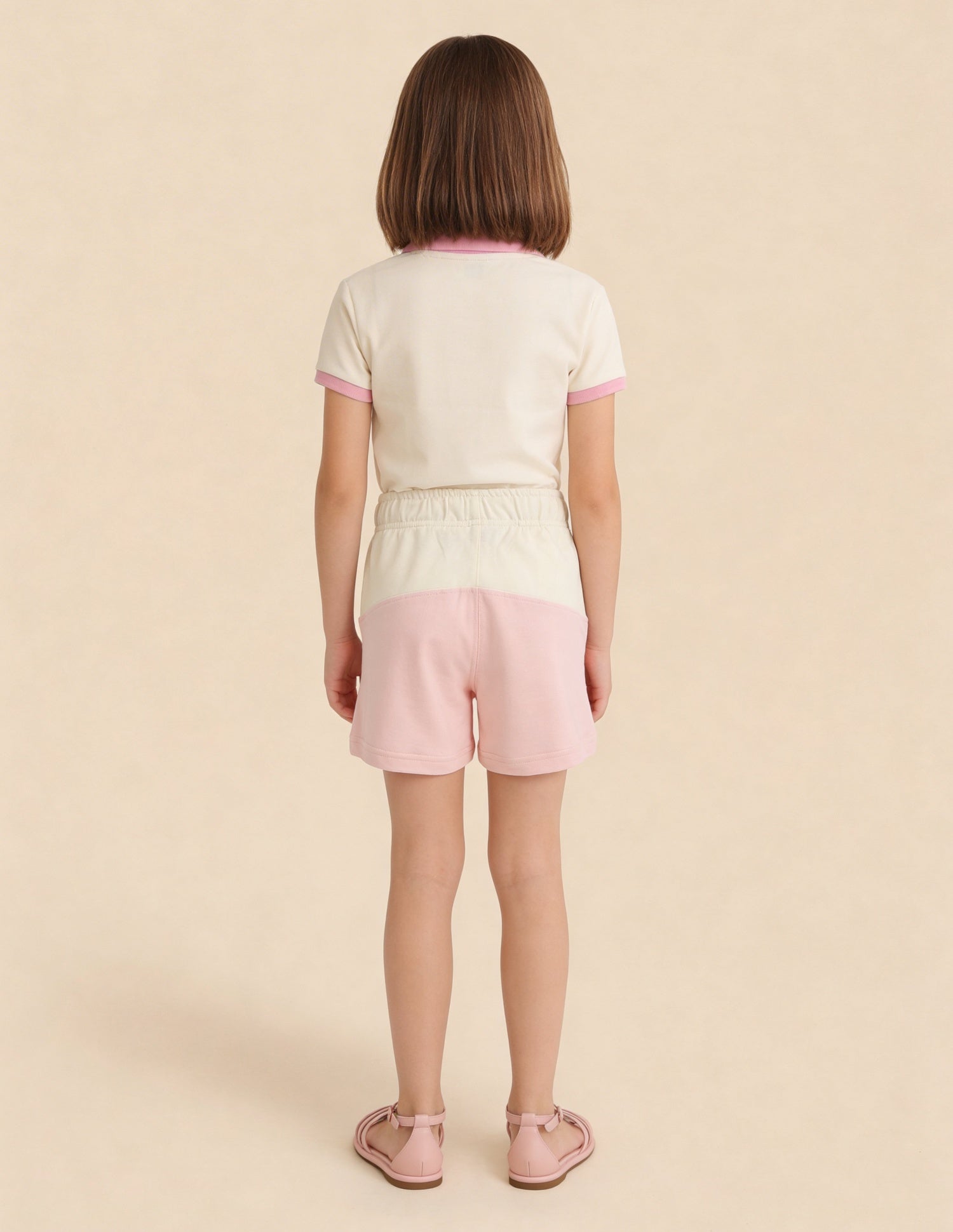 Colour Blocked Comfort Fit Shorts Off White - U.S. Polo Assn. India | Large