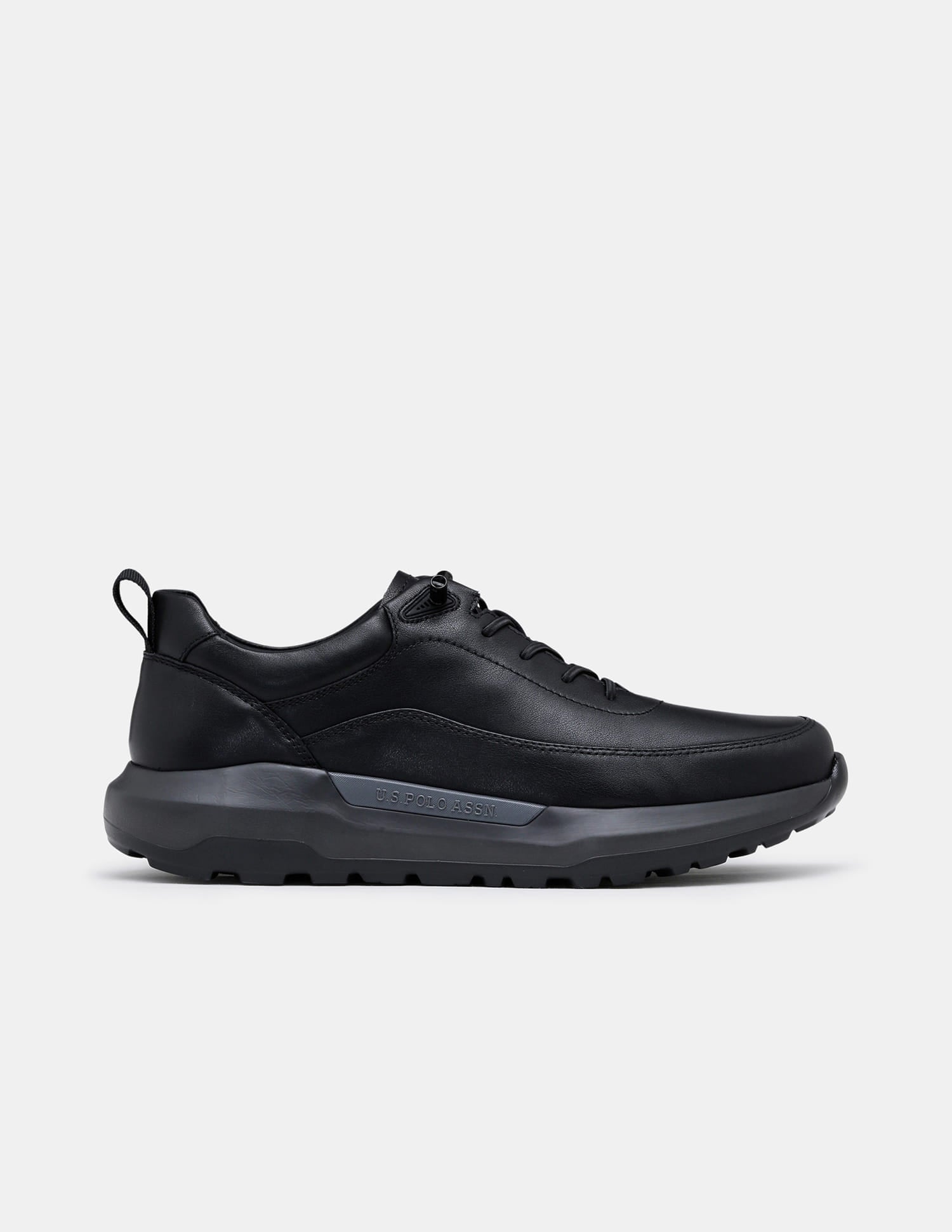 Round Toe Lace Ups Ansel 2.0 Sneakers Black - U.S. Polo Assn. India | Large