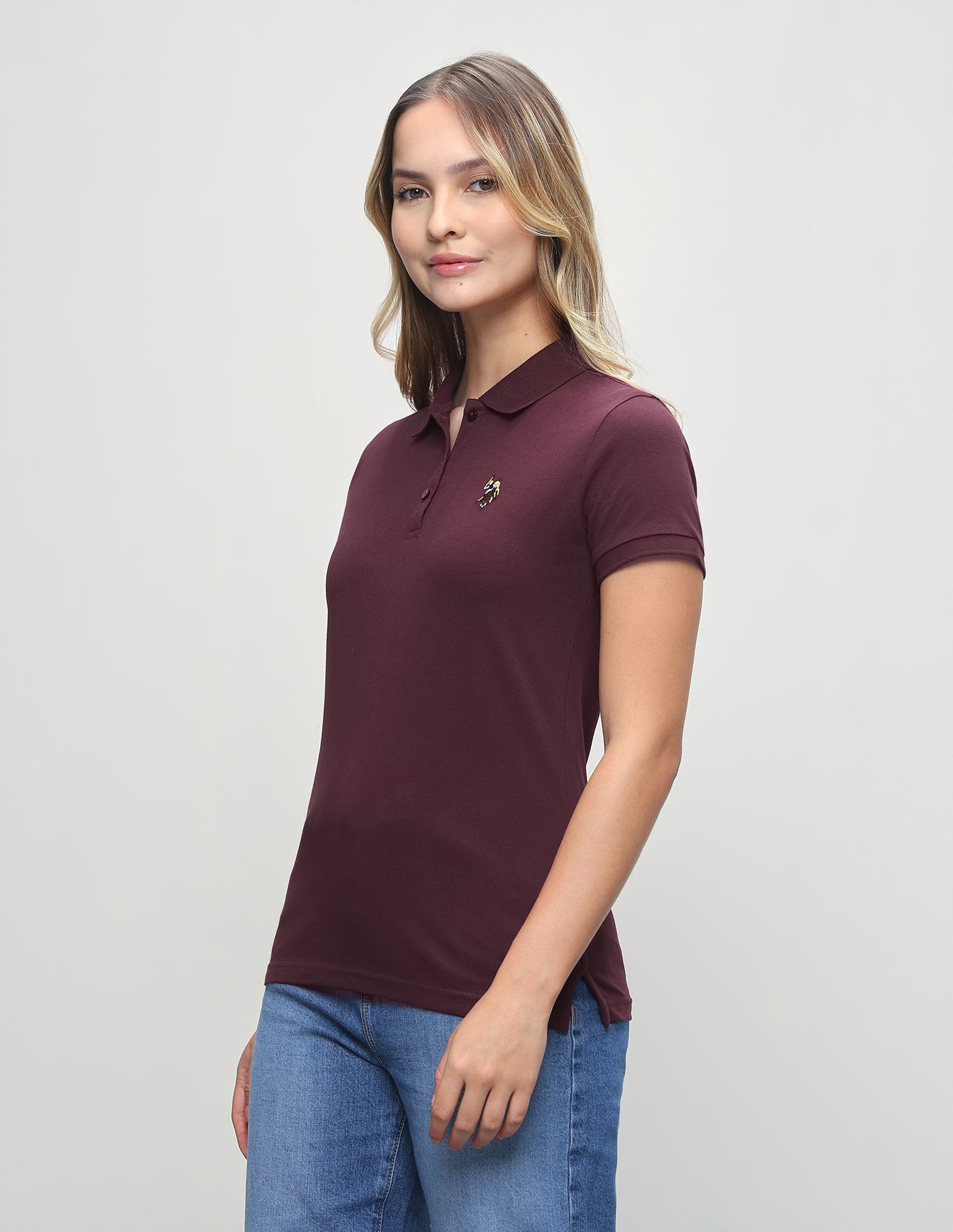 Solid Regular Fit Polo Shirt Purple - U.S. Polo Assn. India | Large