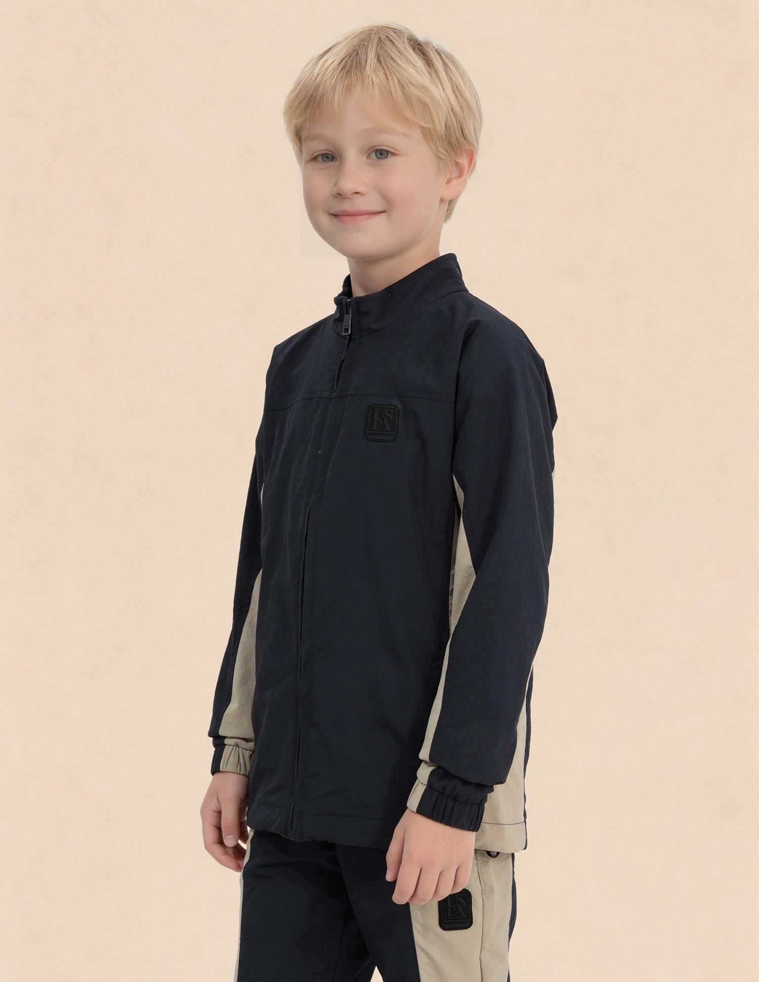 Boys Colourblocked Regular Fit Jacket Navy - U.S. Polo Assn. India | Large