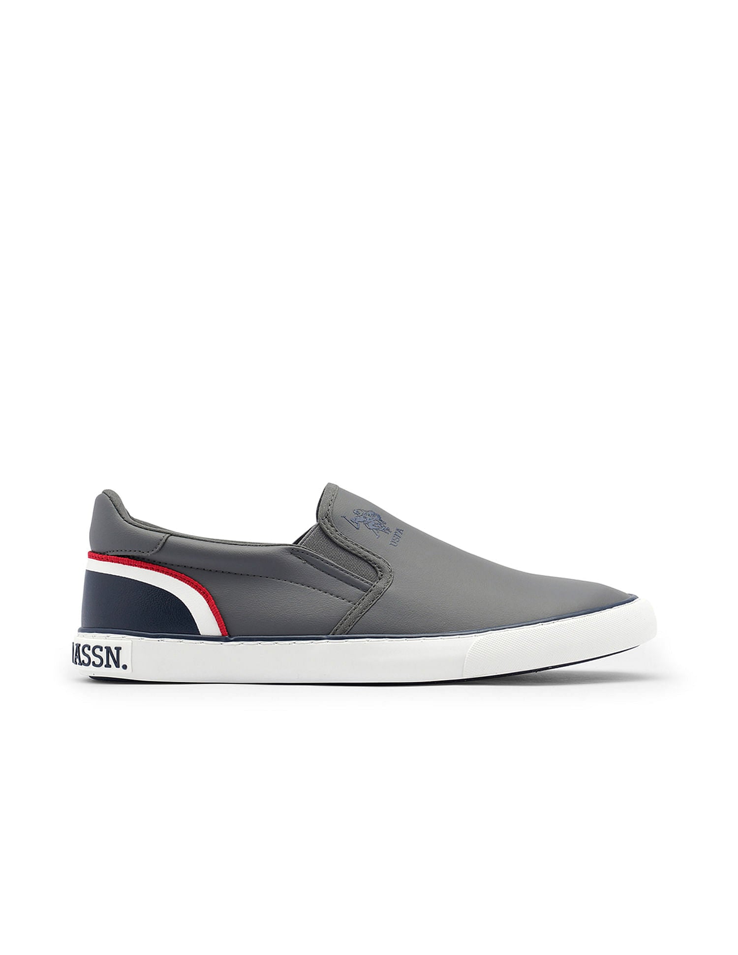 Men Colourblocked Timeo 3.0 Slip-On Shoes Grey - U.S. POLO ASSN. | Large