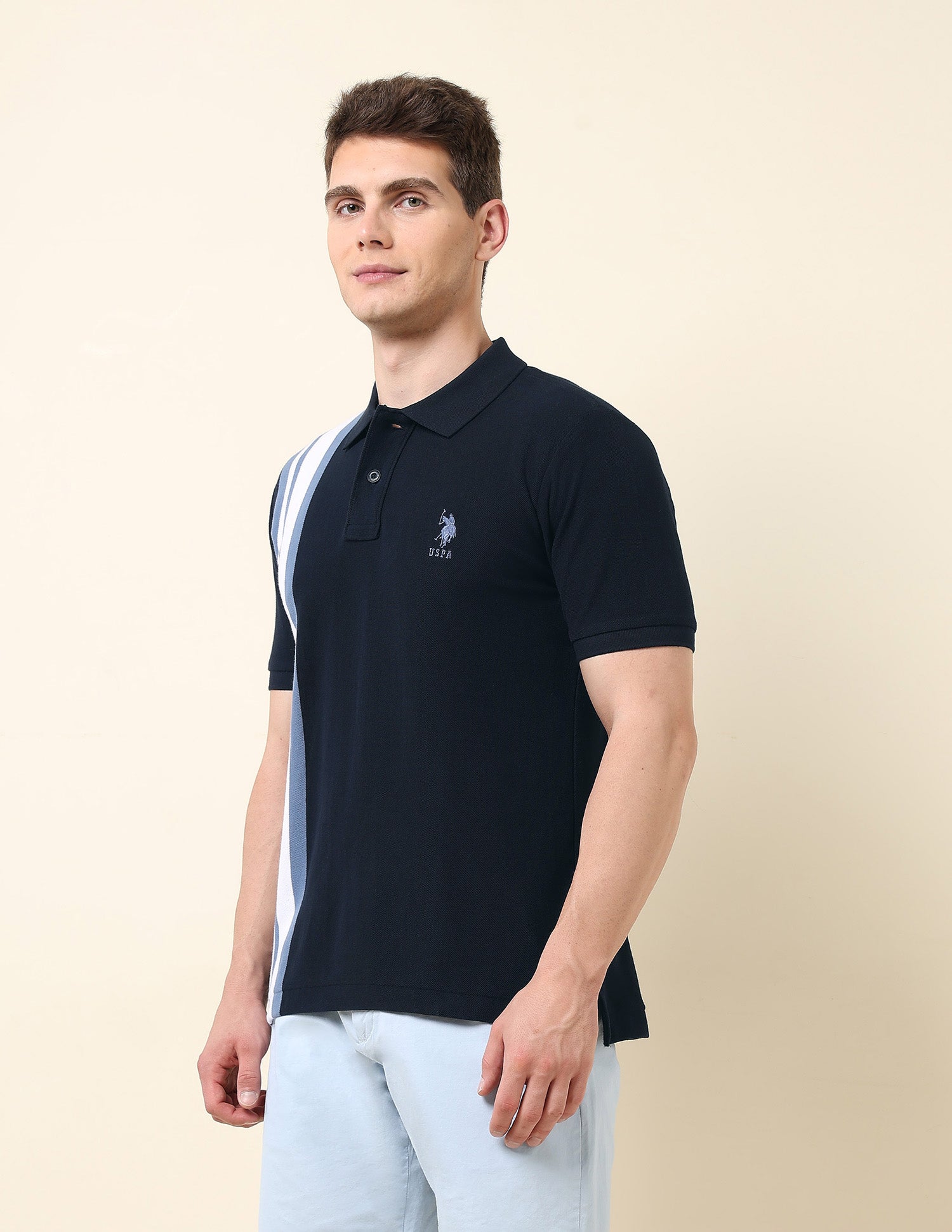 Colourblocked Classic Polo Shirt Navy - U.S. POLO ASSN. | Large