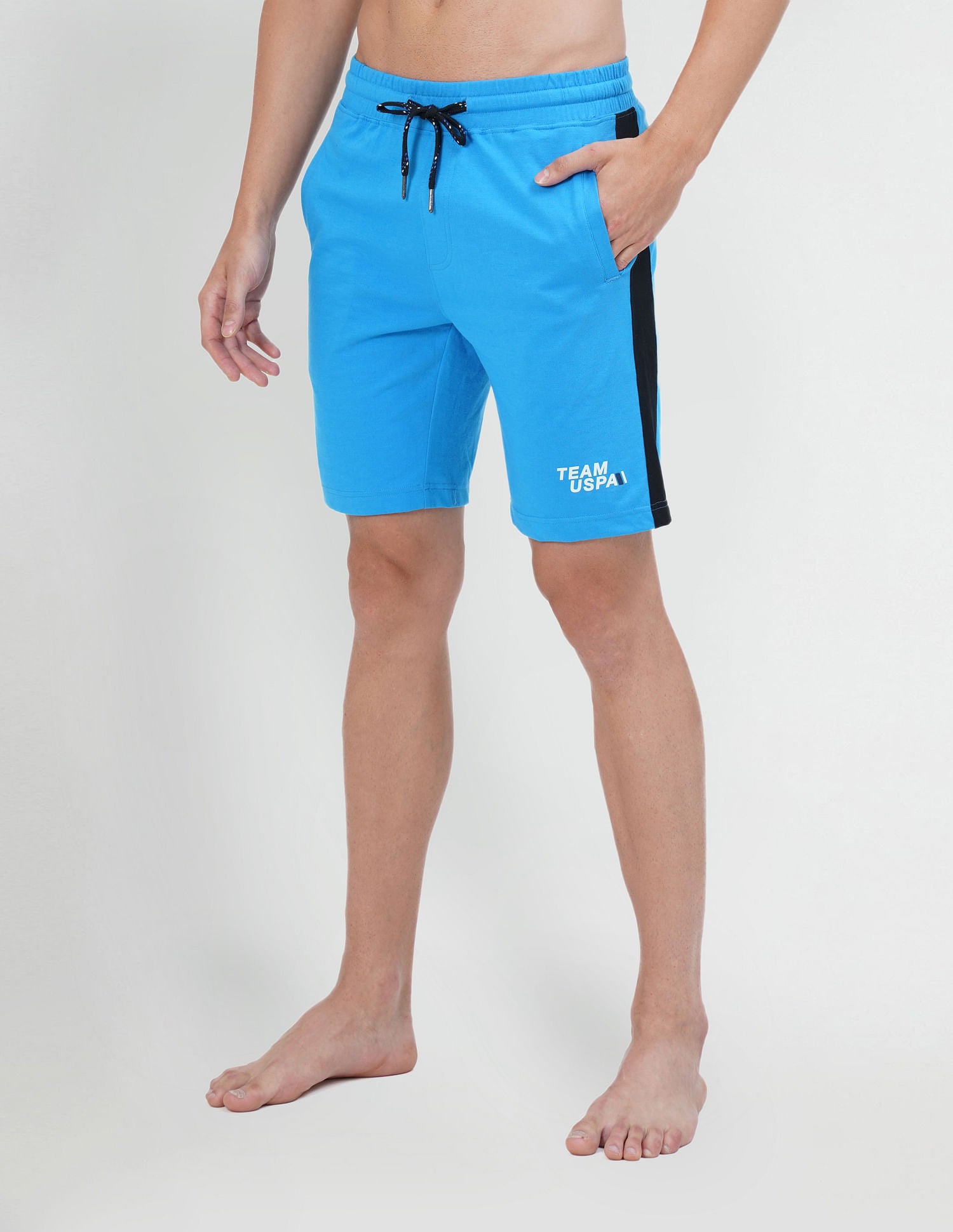 Colour Block Logo IYAR Knit Shorts - Pack Of 1 Blue - U.S. POLO ASSN. | Large