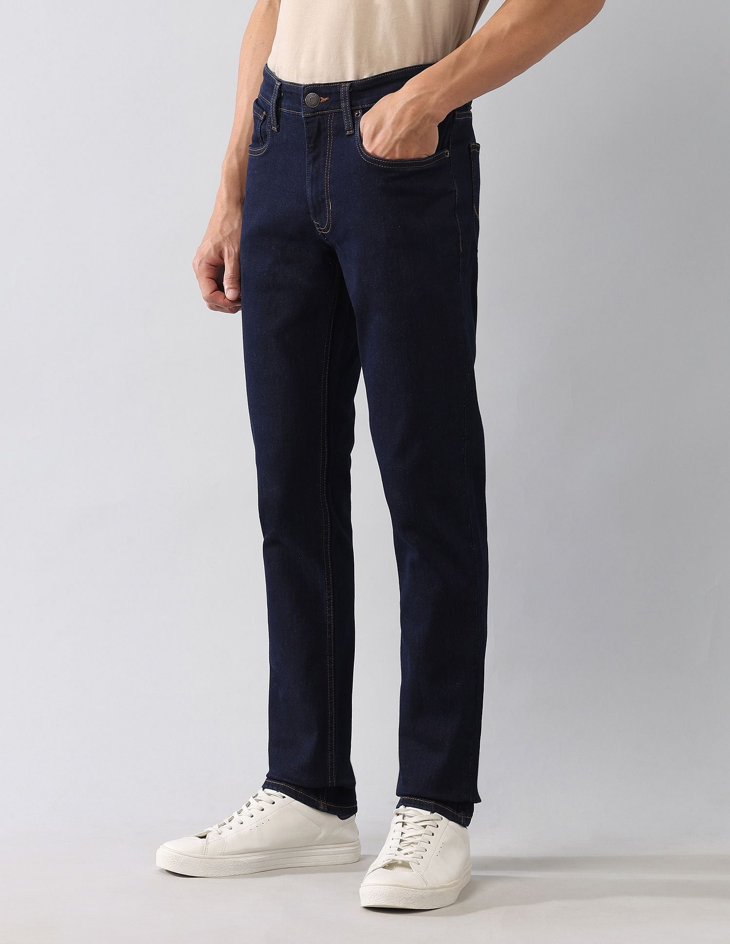 Brandon Slim Tapered Fit Blue Jeans Blue - U.S. POLO ASSN. | Large