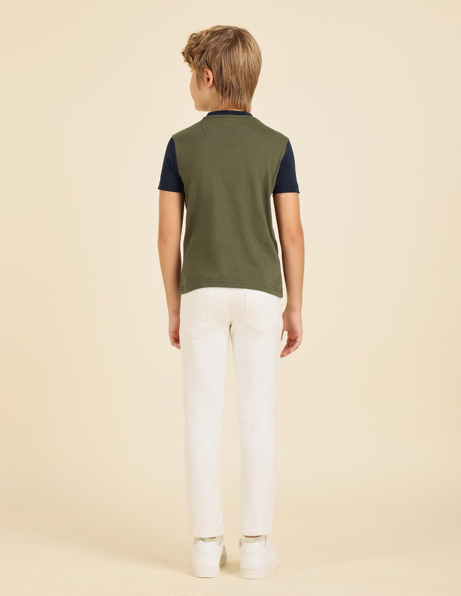 Boys Pure Cotton Regular Fit T-Shirt Olive - U.S. POLO ASSN. | Large