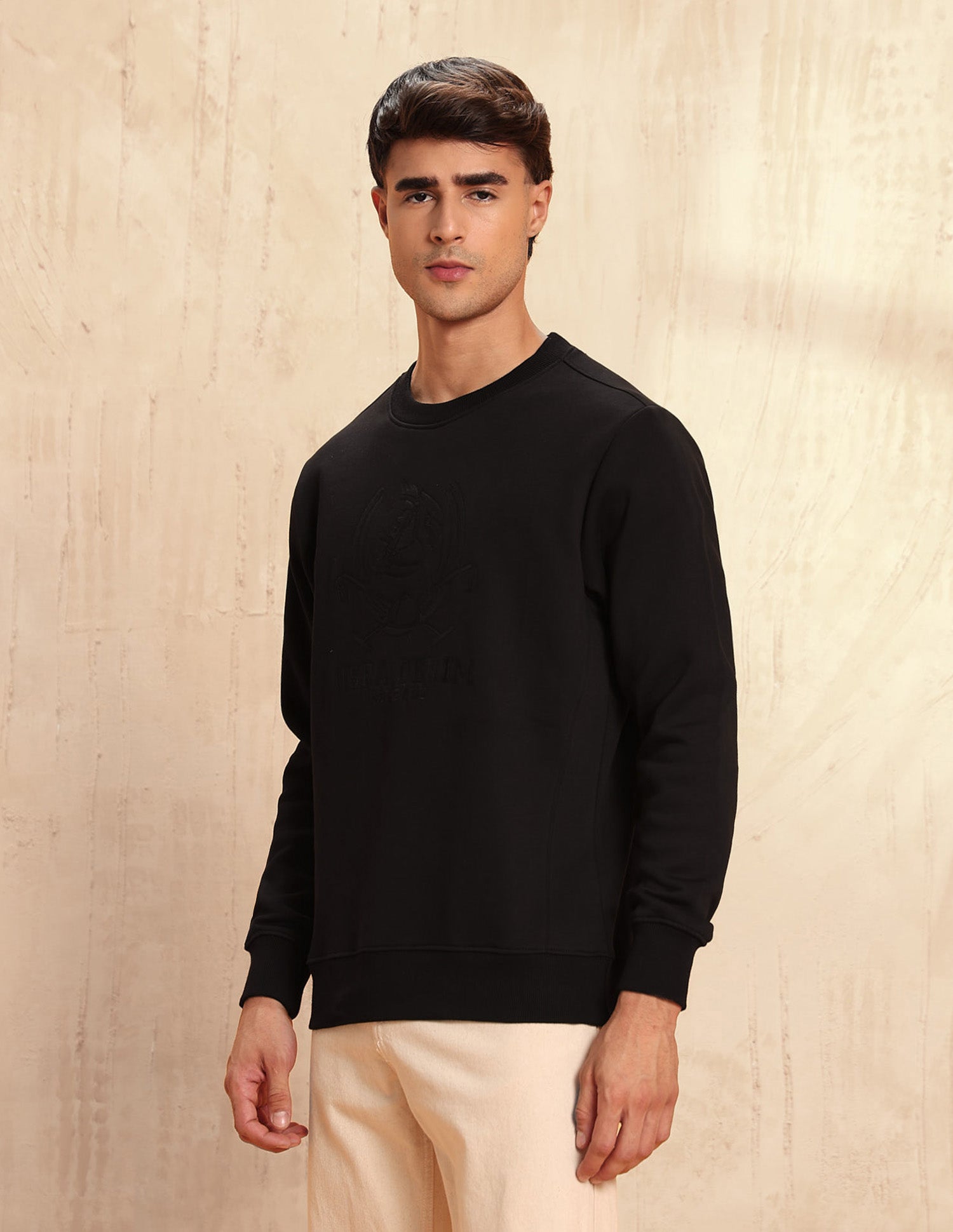 Brand Embroidered Legend Of Horseshoe Sweatshirt Black - U.S. POLO ASSN. | Large