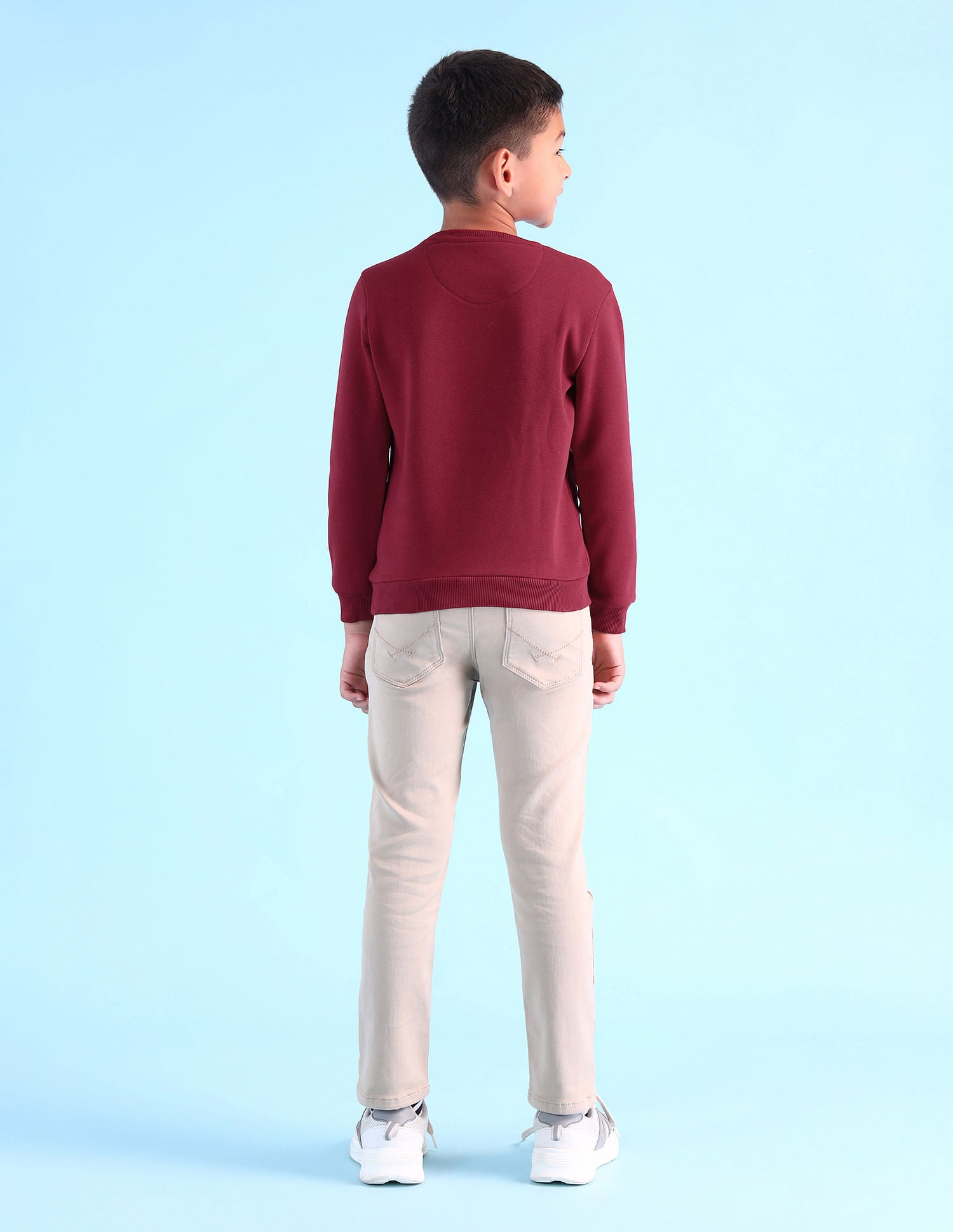 Boys Brand Embroidered Sweatshirt Maroon - U.S. POLO ASSN. | Large