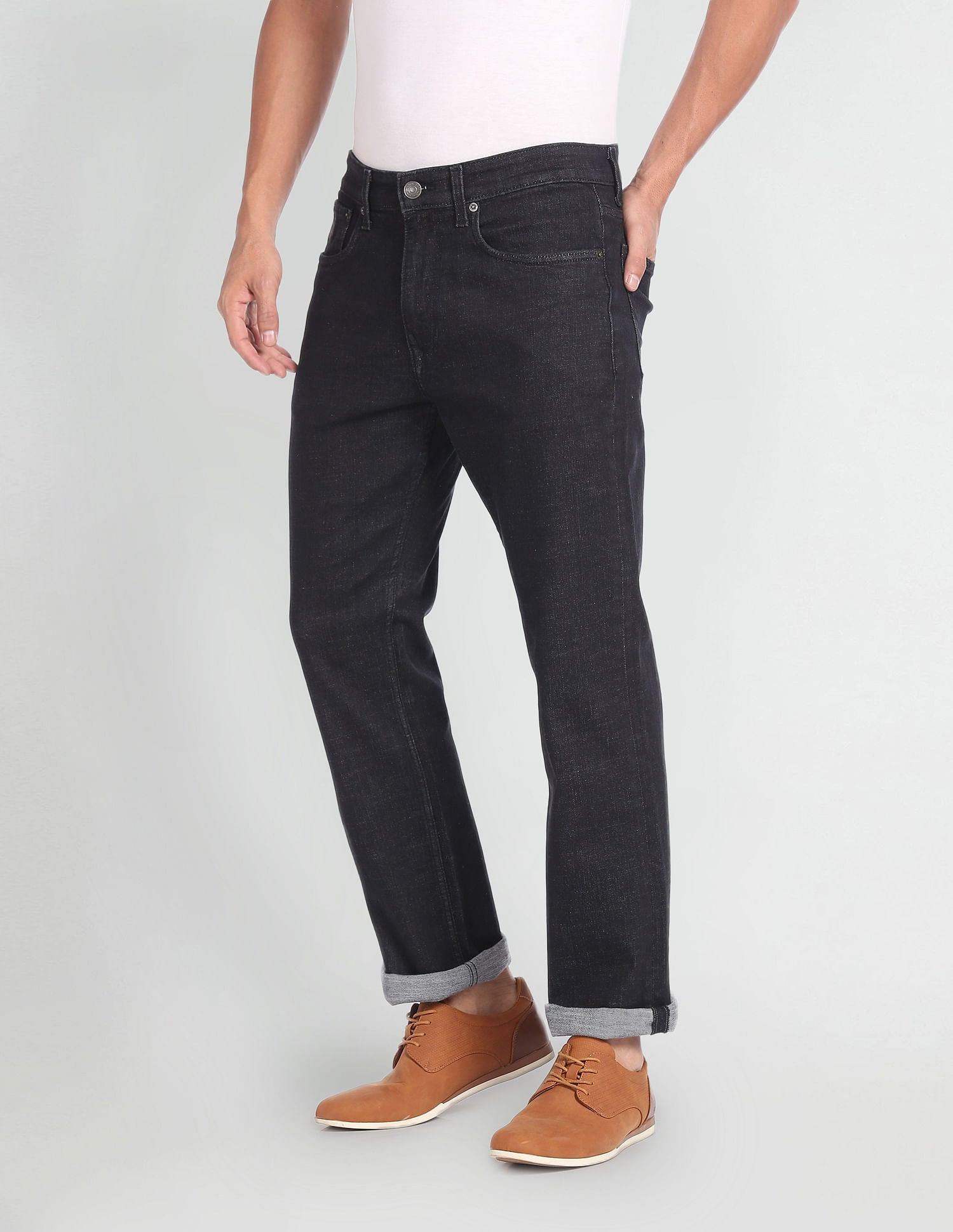Connor Bootcut Fit Rinsed Jeans Black - U.S. Polo Assn. India | Large