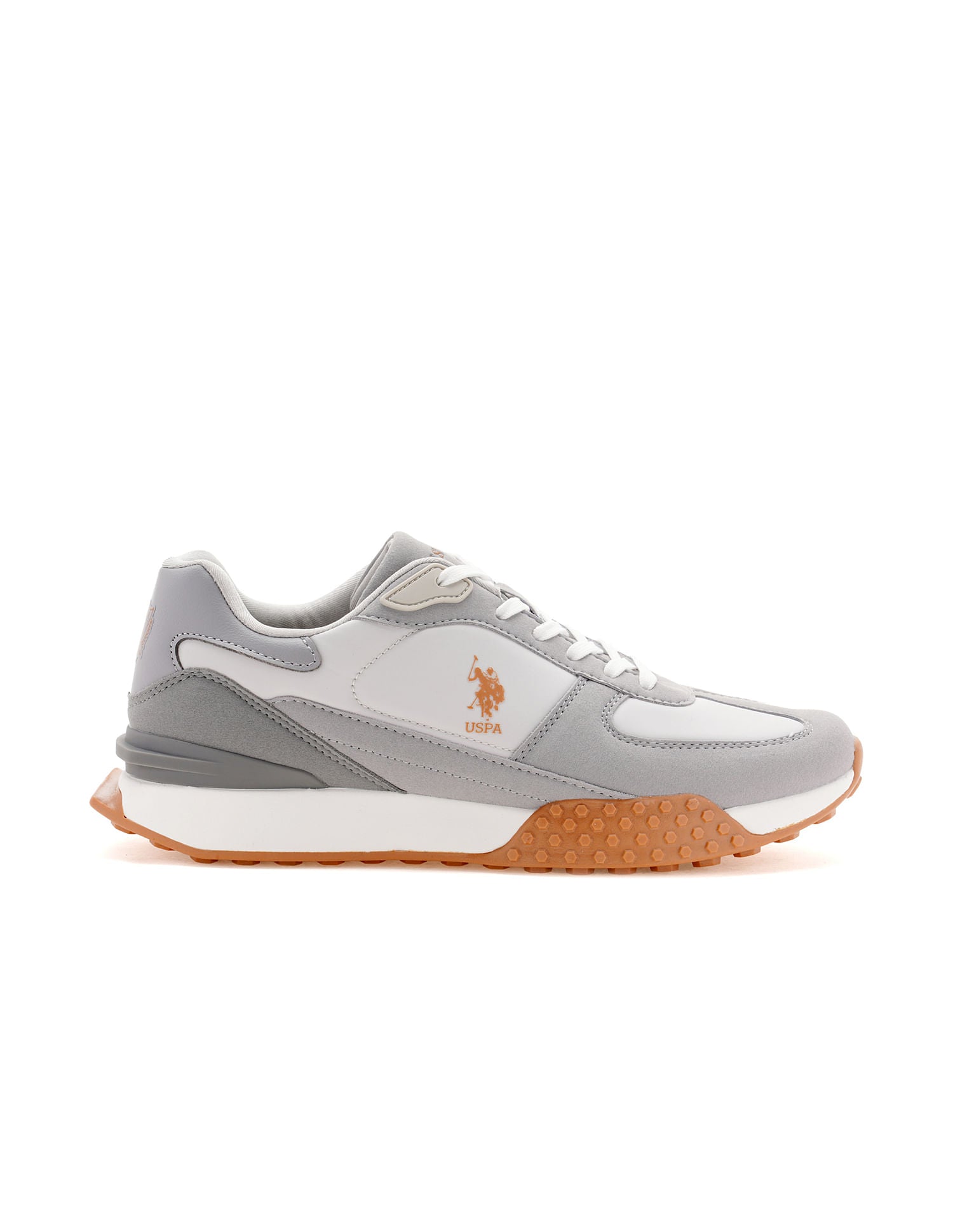 Men Coen Grey Retro Sneakers Grey - U.S. Polo Assn. India | Large