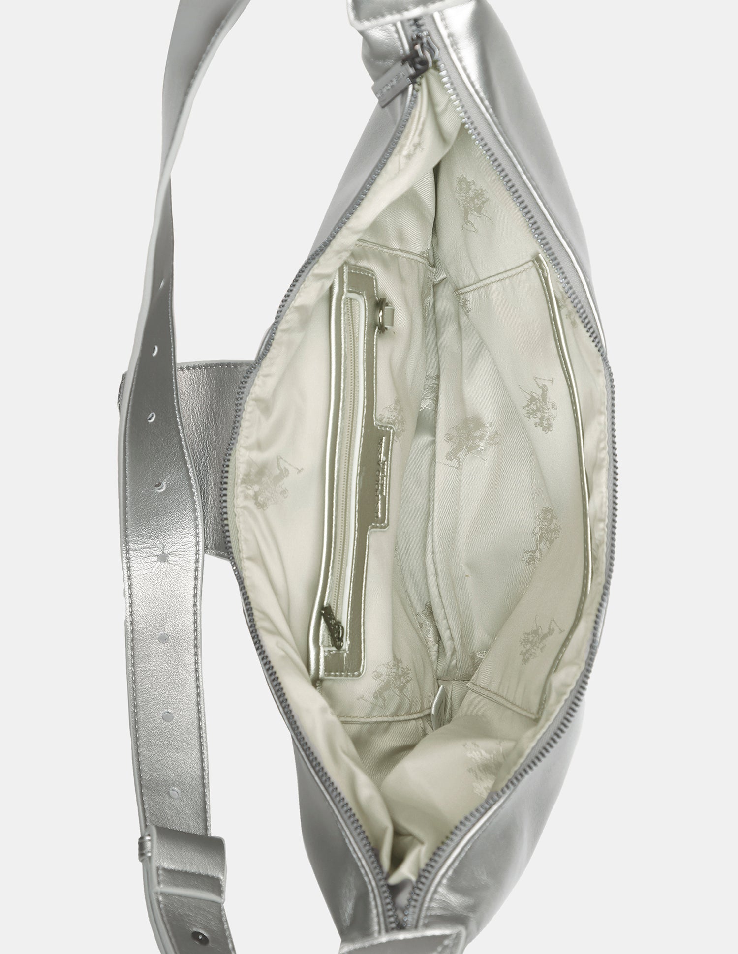Women Arabella Shoulder Bag Silver - U.S. POLO ASSN. | Large