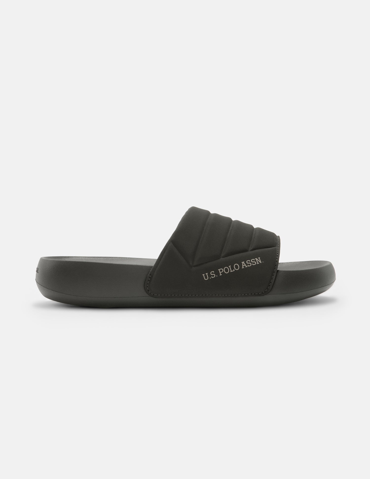 Textured Striped Gino Sliders Olive - U.S. Polo Assn. India | Large