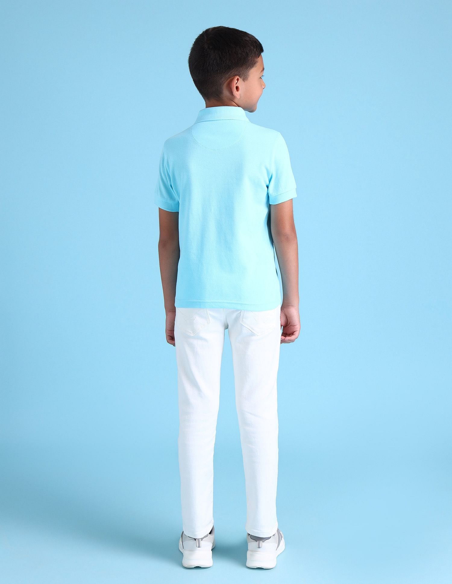 Boys Solid Polo Shirt Light Blue - U.S. POLO ASSN. | Large