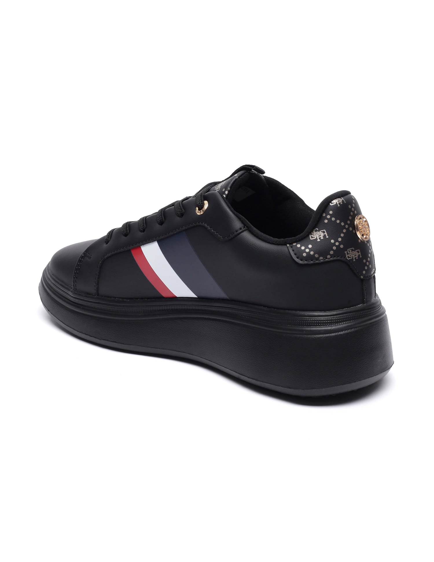 Women Brand Stripe Clara 2.0 Sneakers Black - U.S. Polo Assn. India | Large