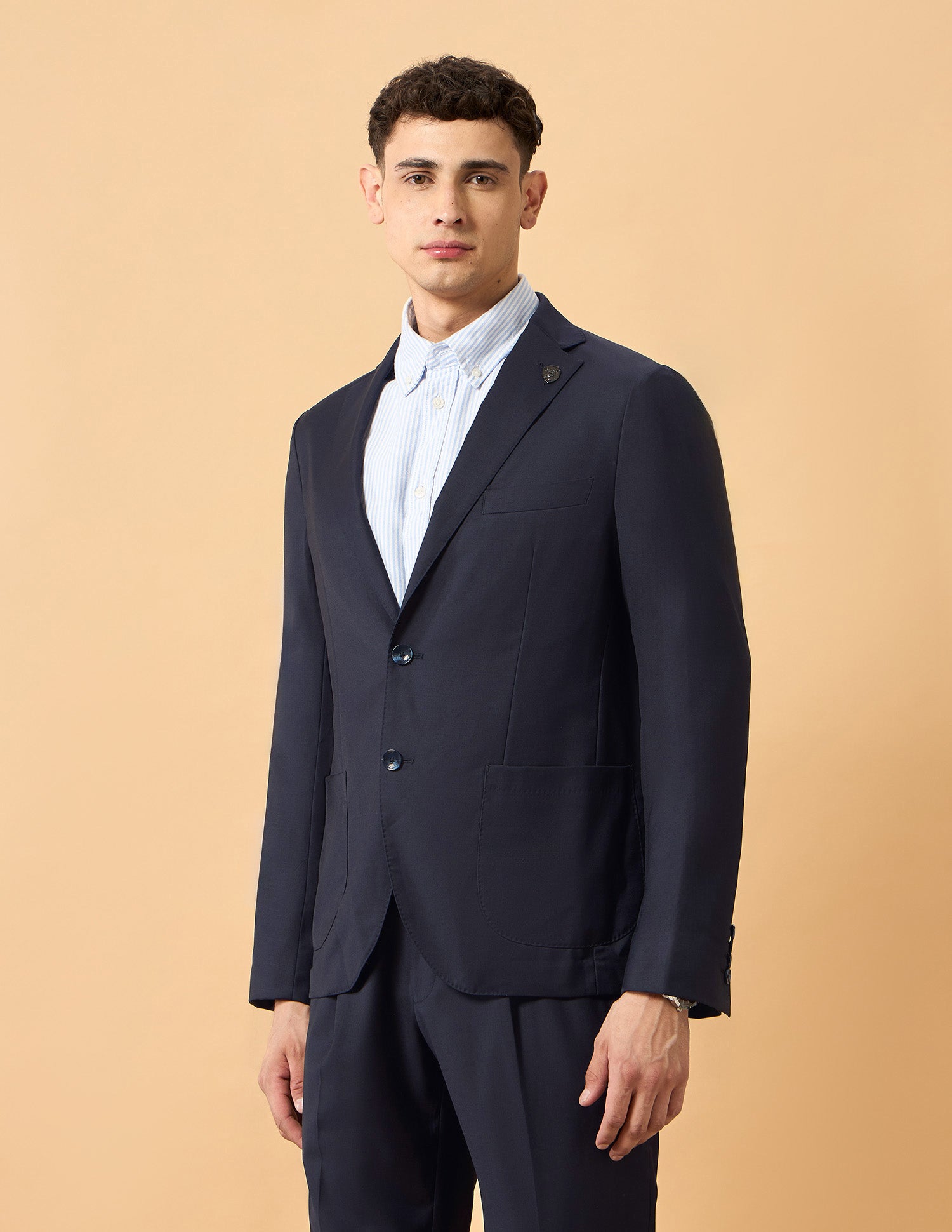 Pacho X Satin Slim Fit Blazer Navy - U.S. POLO ASSN. | Large