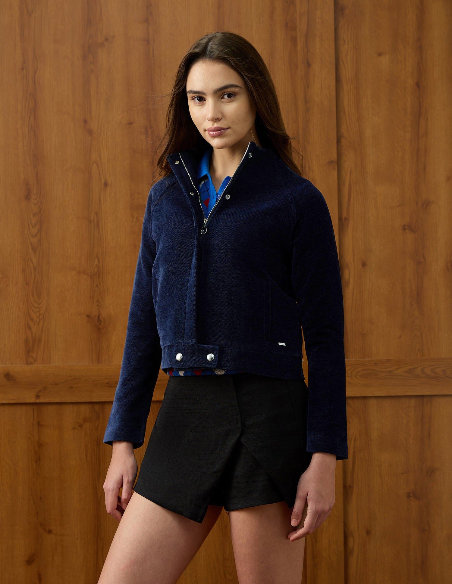 Solid Regular Fit Jacket Blue - U.S. POLO ASSN. | Large