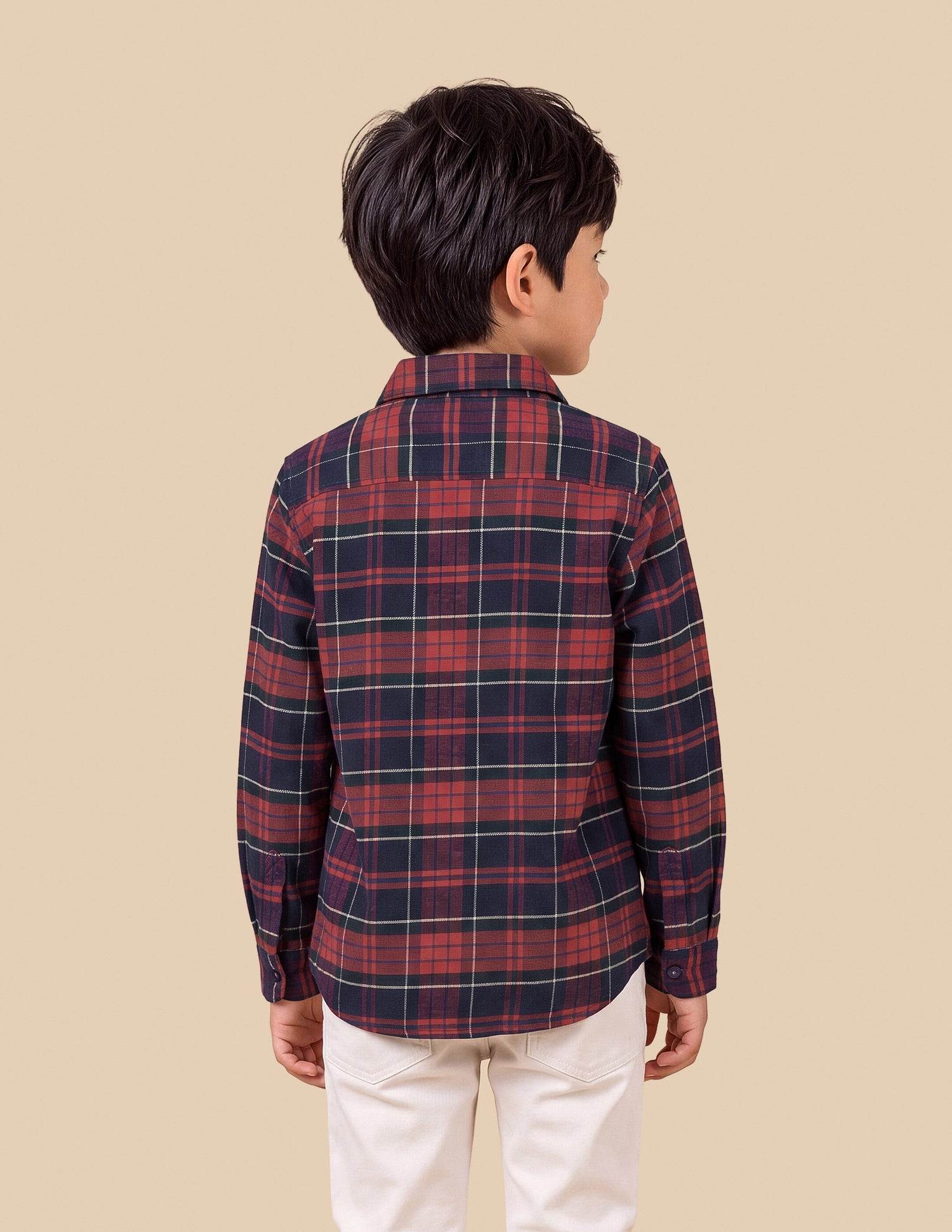 Plaid Checked Twill Shirt Red - U.S. Polo Assn. India | Large