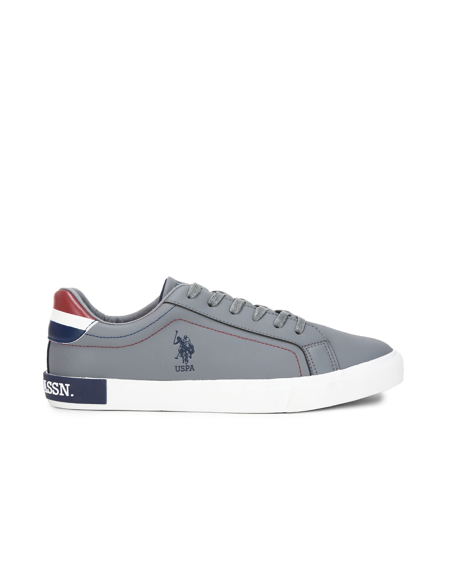 Low Top Brand Detail Rojas Sneakers Grey - U.S. Polo Assn. India | Large