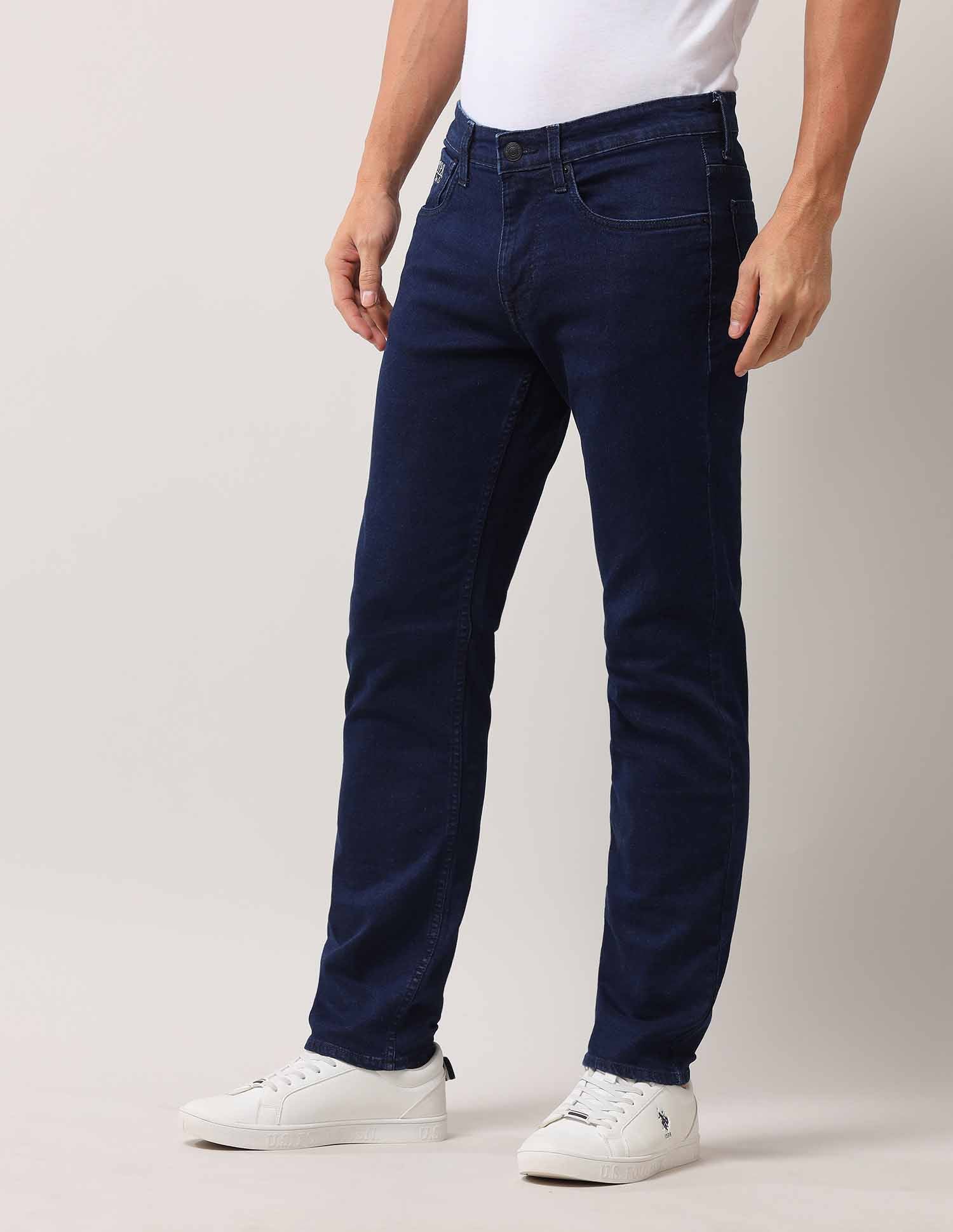 Slim Tapered Blue Jeans Blue - U.S. Polo Assn. India | Large