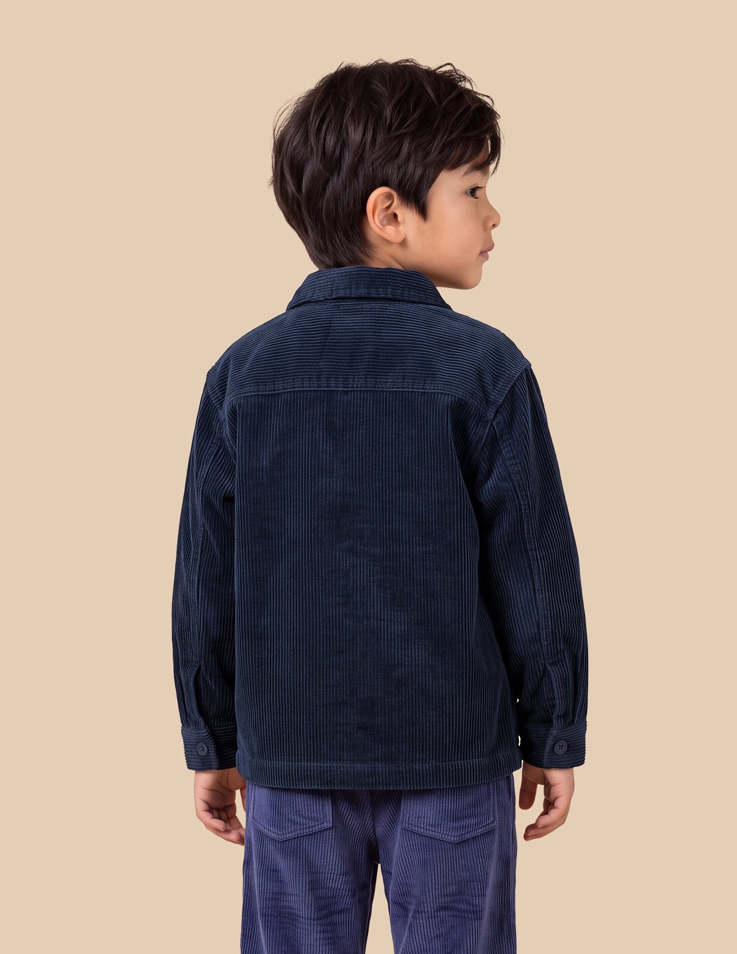 Corduroy Boxy Fit Shacket Navy - U.S. Polo Assn. India | Large