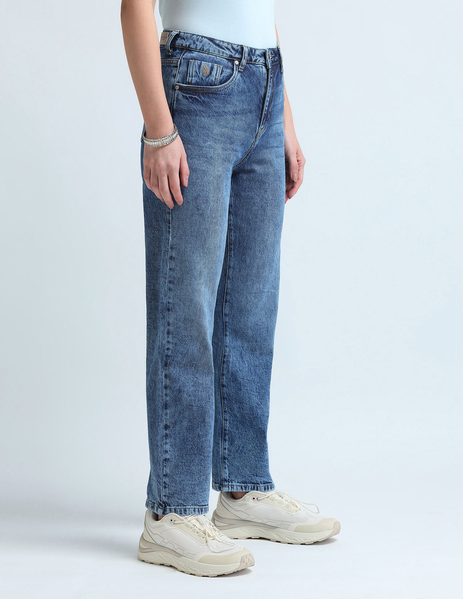 Straight Fit Blue Jeans Blue - U.S. POLO ASSN. | Large