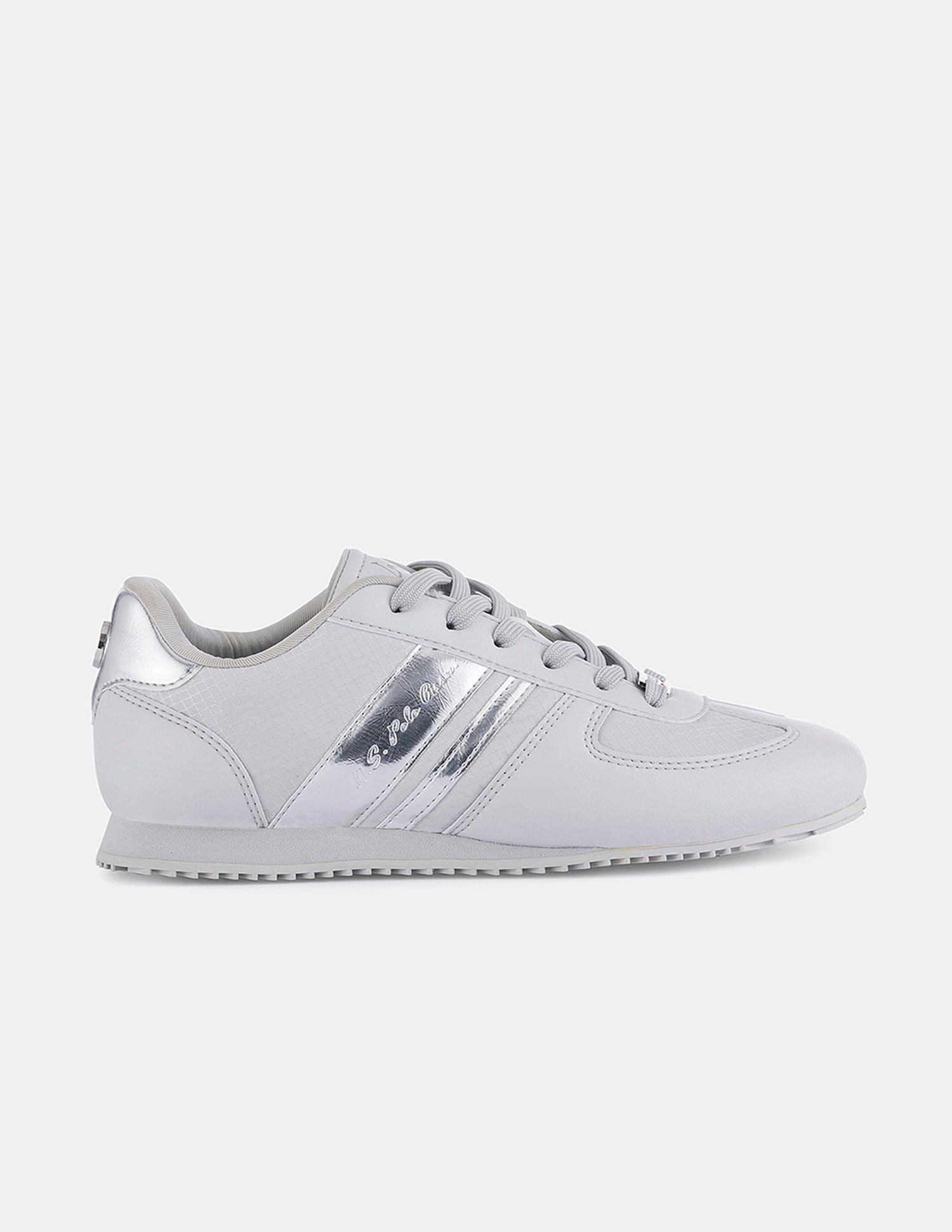 Women Round Toe Nemsy 2.0 Sneakers Silver - U.S. POLO ASSN. | Large