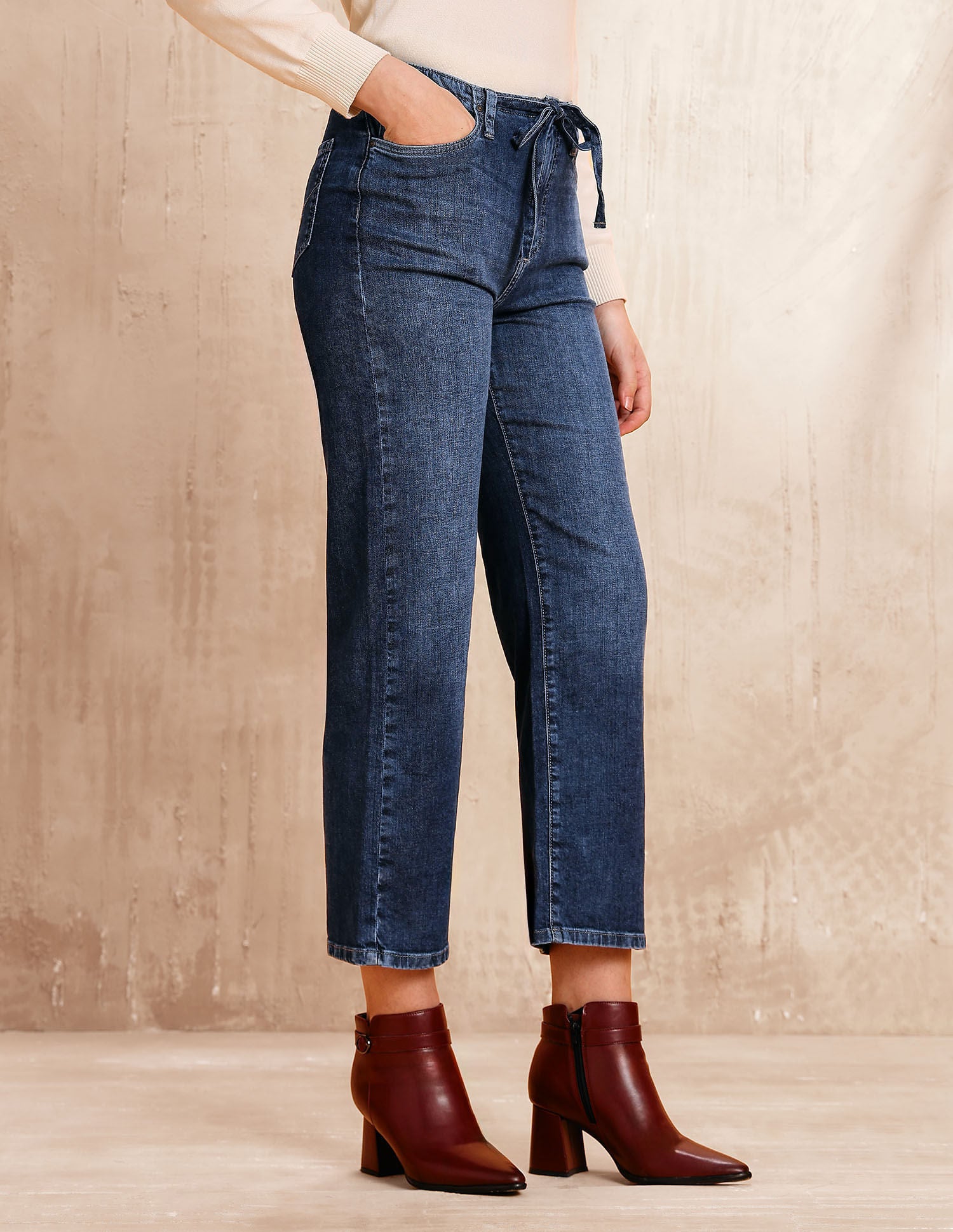 High Rise Straight Fit Jeans Blue - U.S. POLO ASSN. | Large