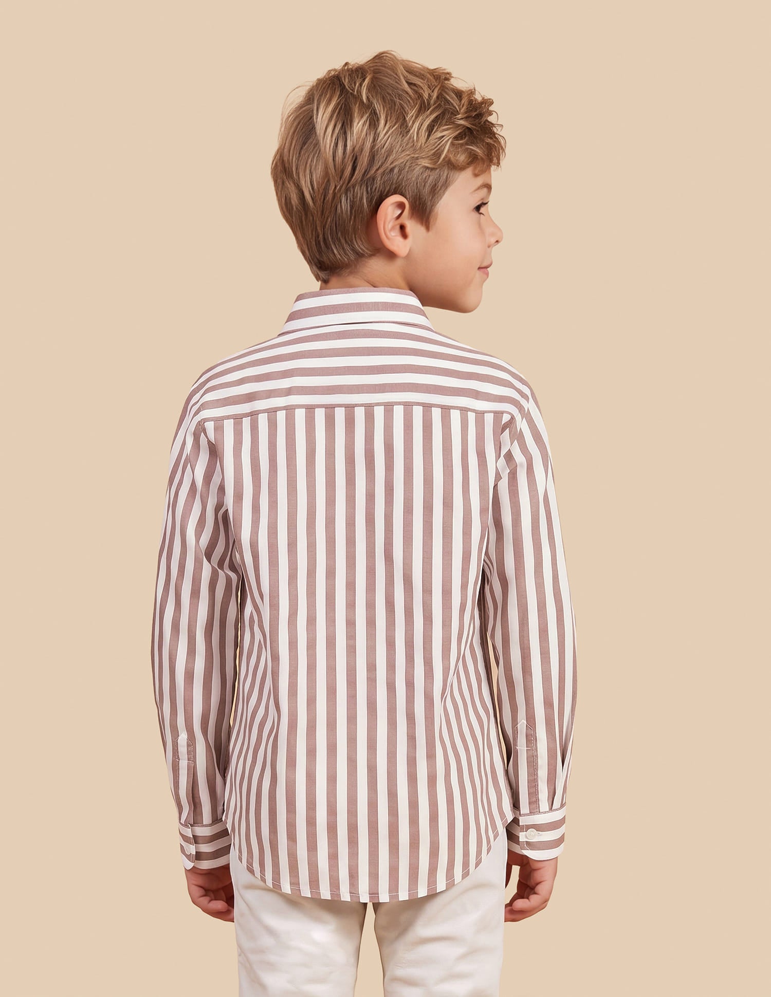 Vertical Striped Regular Fit Shirt Pink - U.S. Polo Assn. India | Large