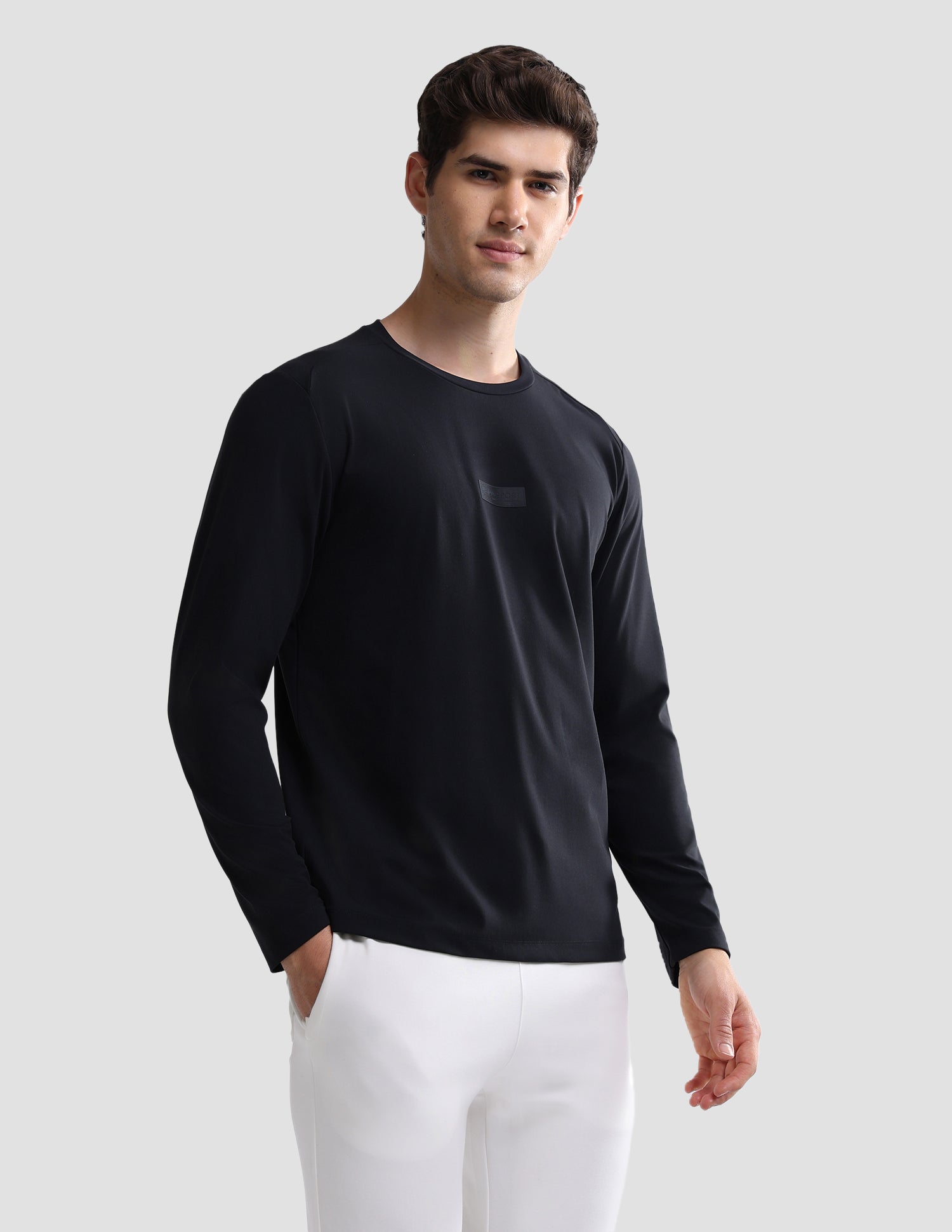 Solid Slim Fit Active T-Shirt Navy - U.S. Polo Assn. India | Large