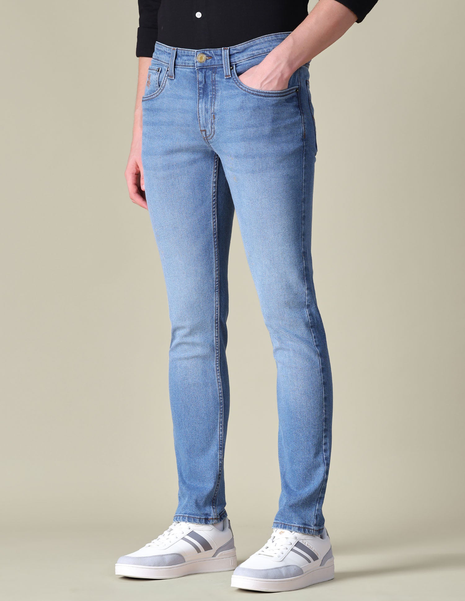 Slim Tapered Fit Blue Jeans Indigo - U.S. POLO ASSN. | Large