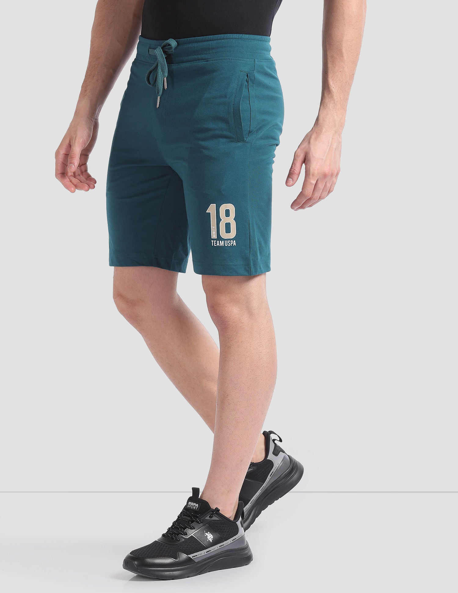 Dual Pocket Relaxed IYAQ Lounge Shorts - Pack Of 1 Teal - U.S. POLO ASSN. | Large